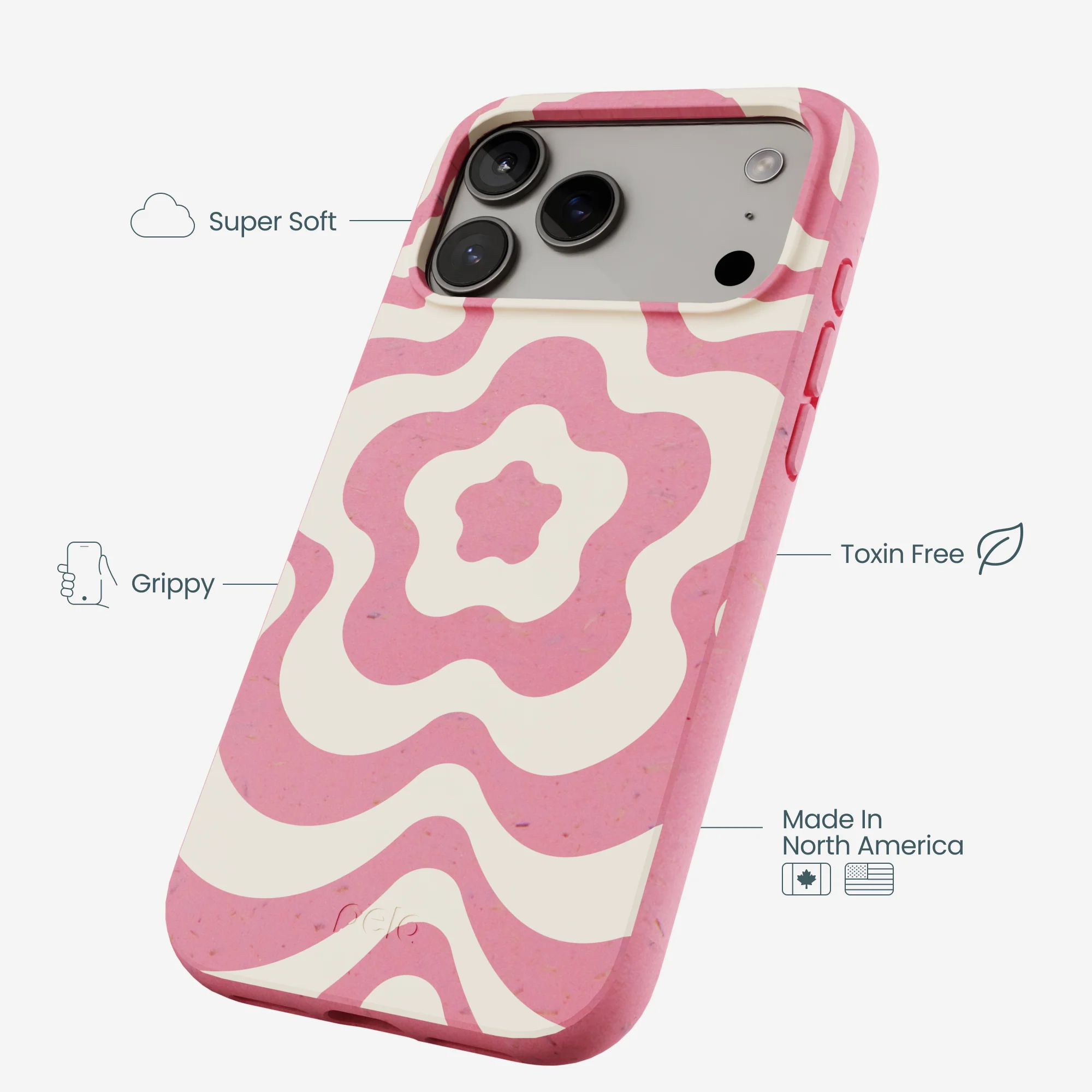 Bubblegum Pink Morning Flower iPhone 17 Pro Max Case - Image 3
