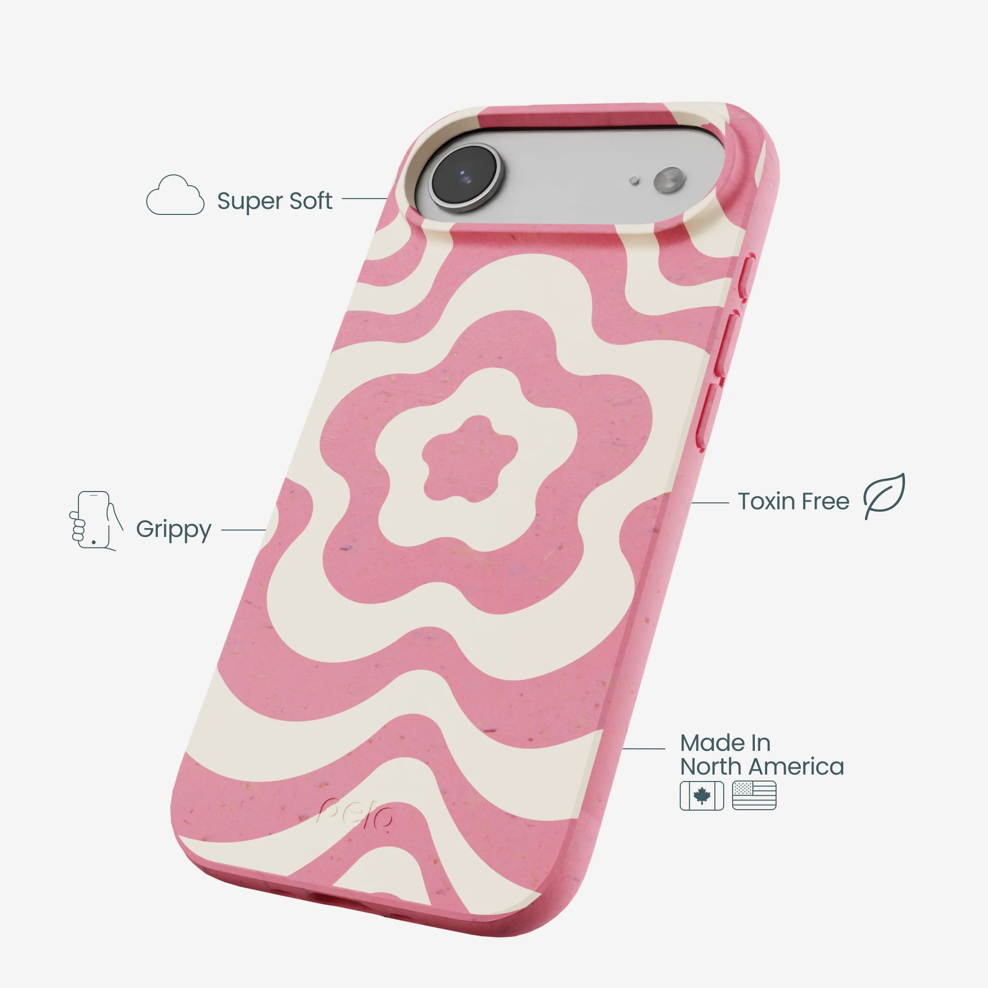 Bubblegum Pink Morning Flower iPhone Air Case - Image 3