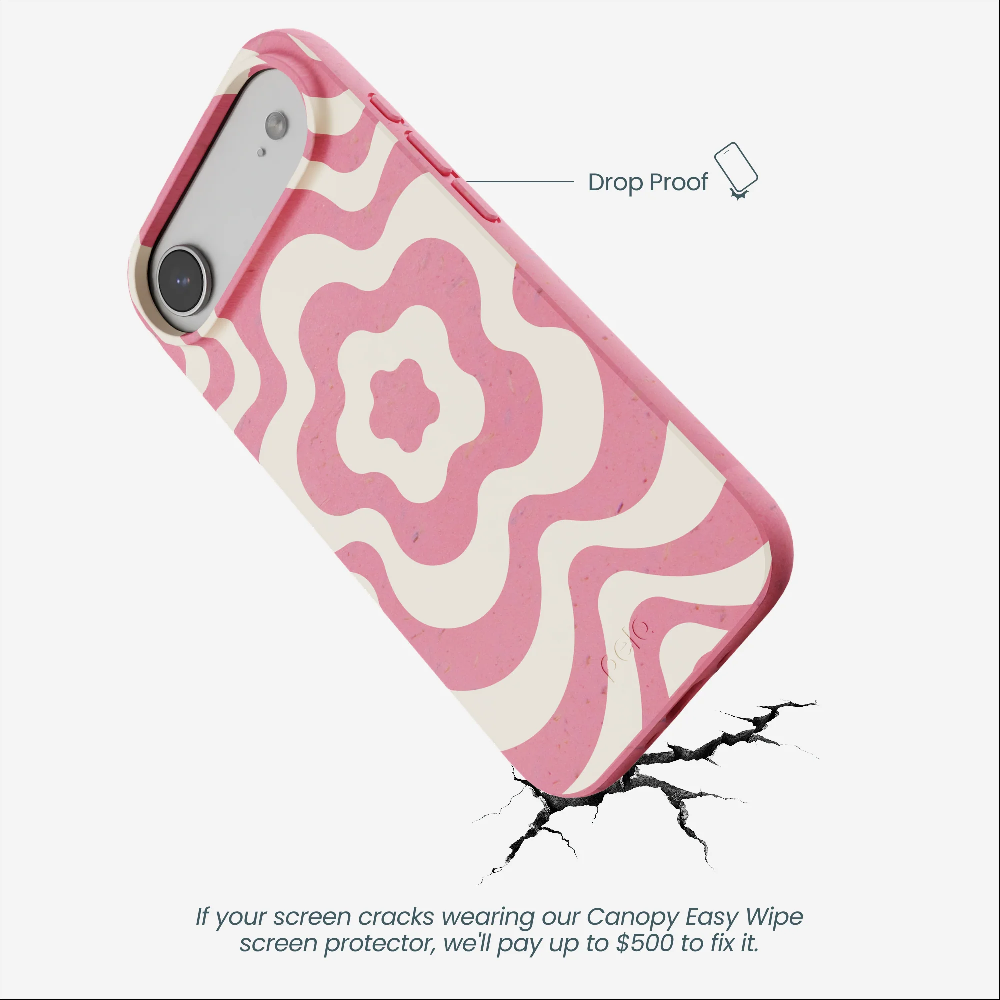 Bubblegum Pink Morning Flower iPhone Air Case - Image 4