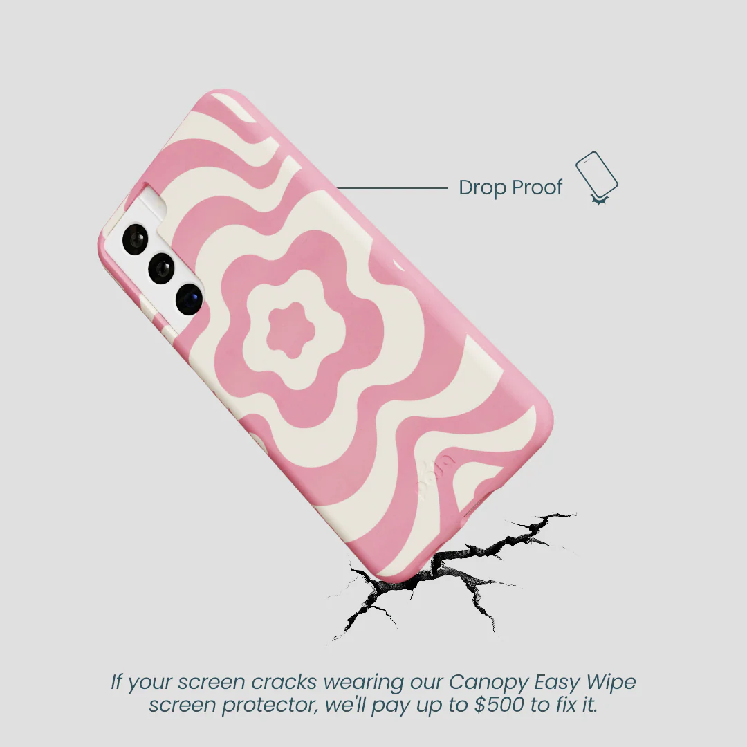 Bubblegum Pink Morning Flower Samsung Galaxy S21 Case - Image 4
