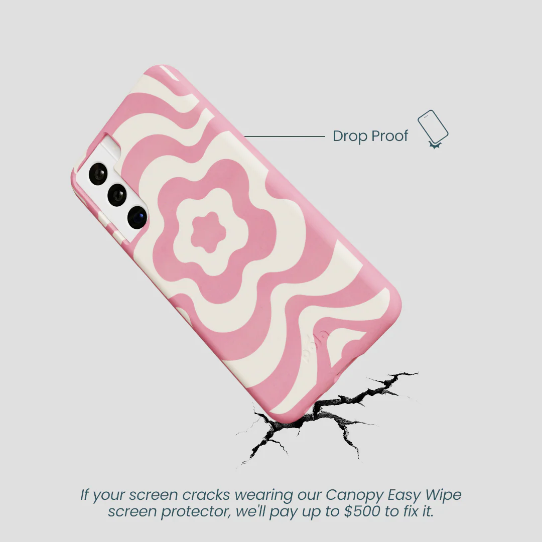 Bubblegum Pink Morning Flower Samsung Galaxy S22 Case - Image 4