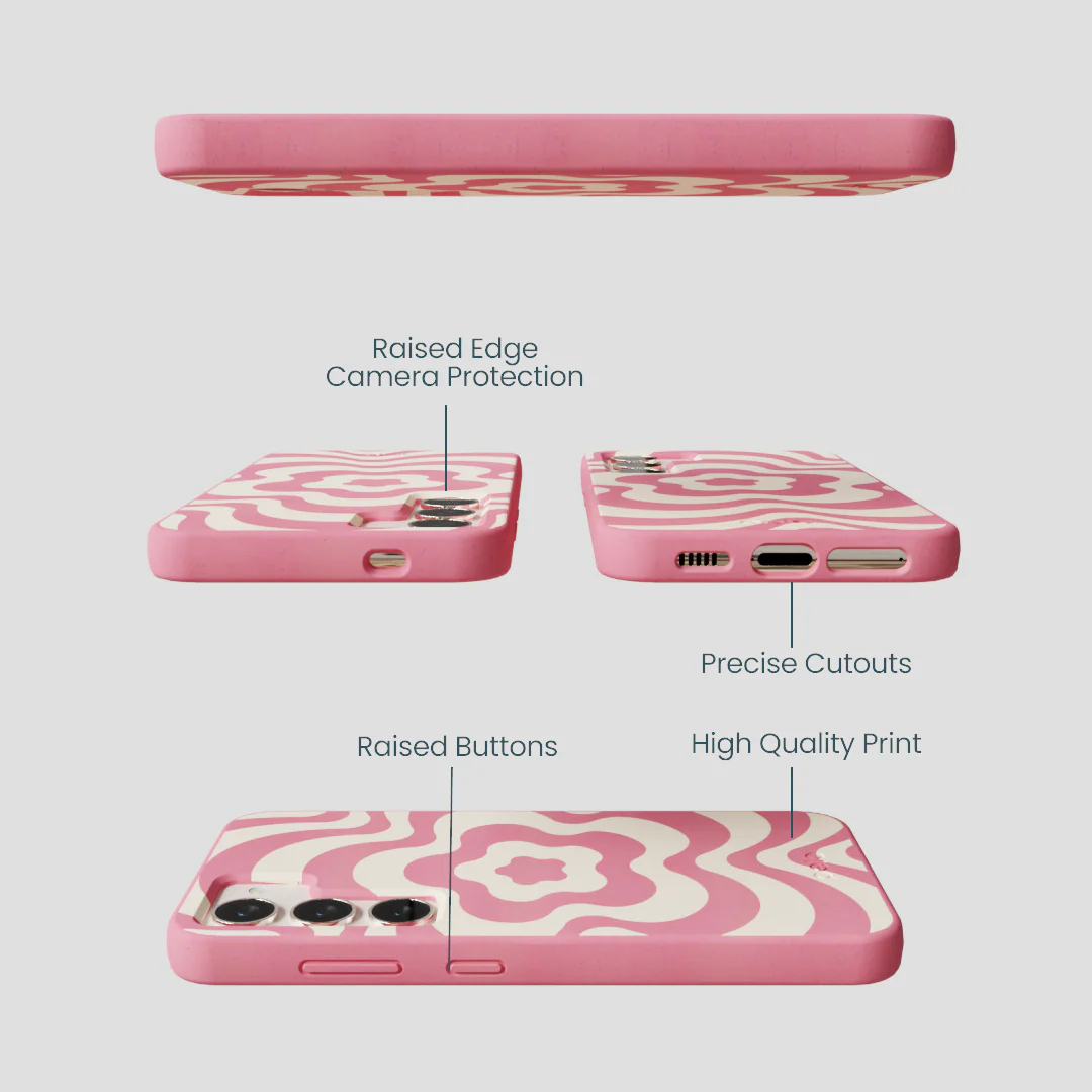 Bubblegum Pink Morning Flower Samsung Galaxy S23 Case - Image 2