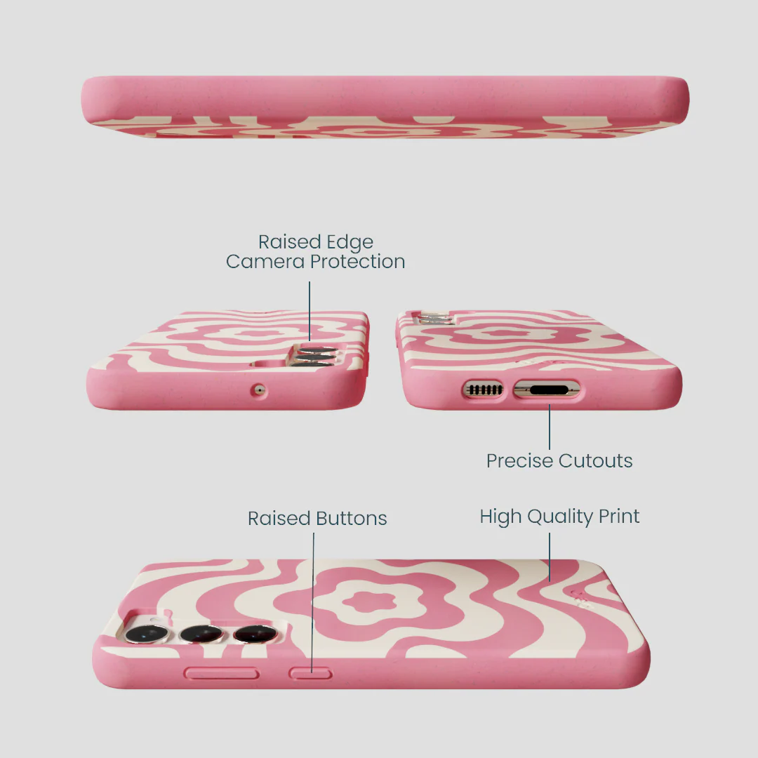 Bubblegum Pink Morning Flower Samsung Galaxy S23+(Plus) Case - Image 2