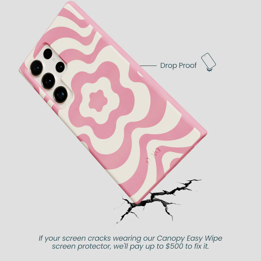 Bubblegum Pink Morning Flower Samsung Galaxy S24 Ultra Case - Image 4