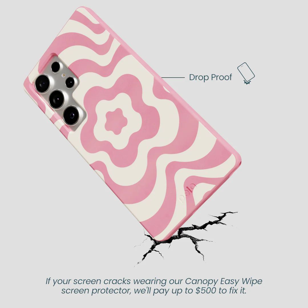 Bubblegum Pink Morning Flower Samsung Galaxy S25 Ultra Case - Image 4