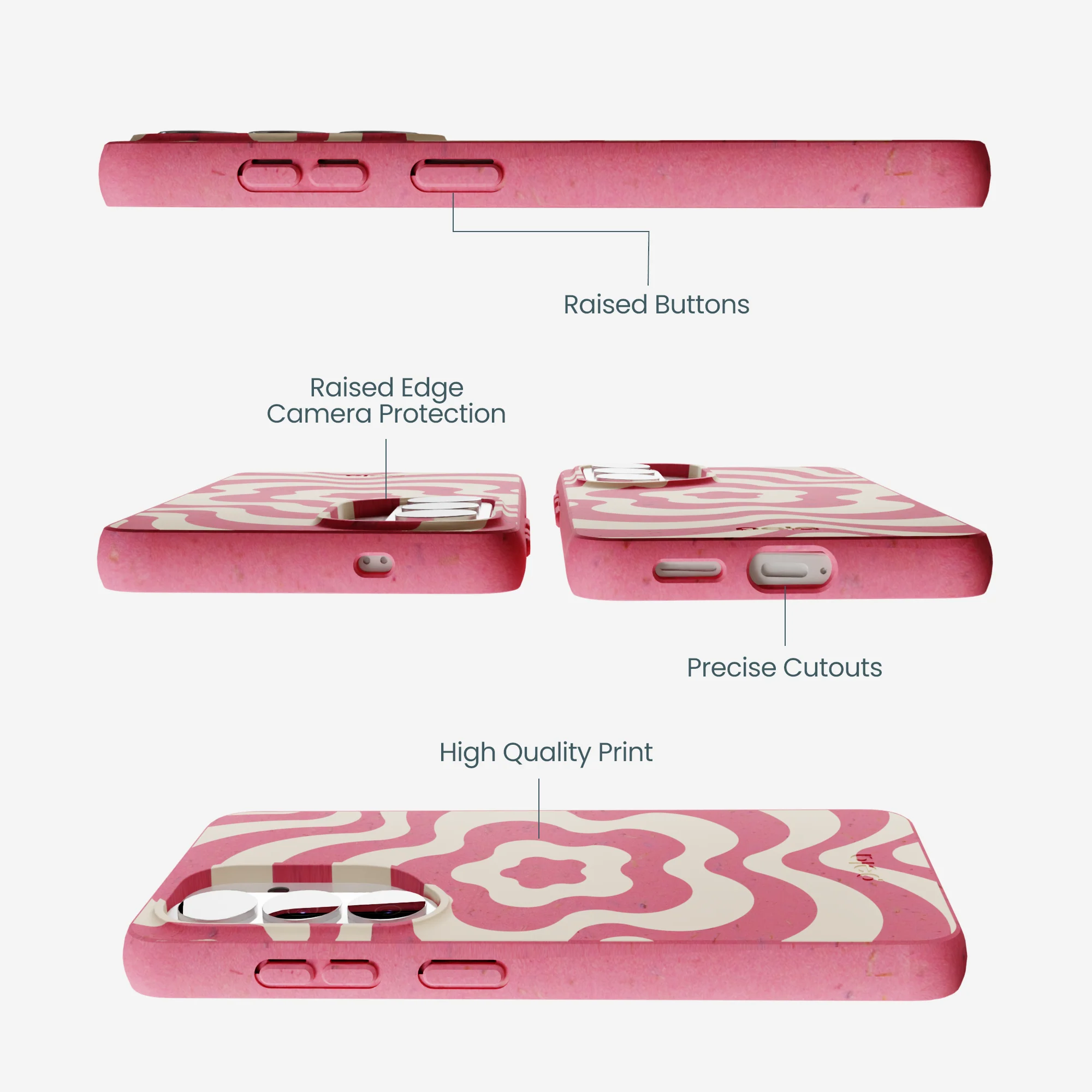 Bubblegum Pink Morning Flower Samsung Galaxy S26 Case - Image 2