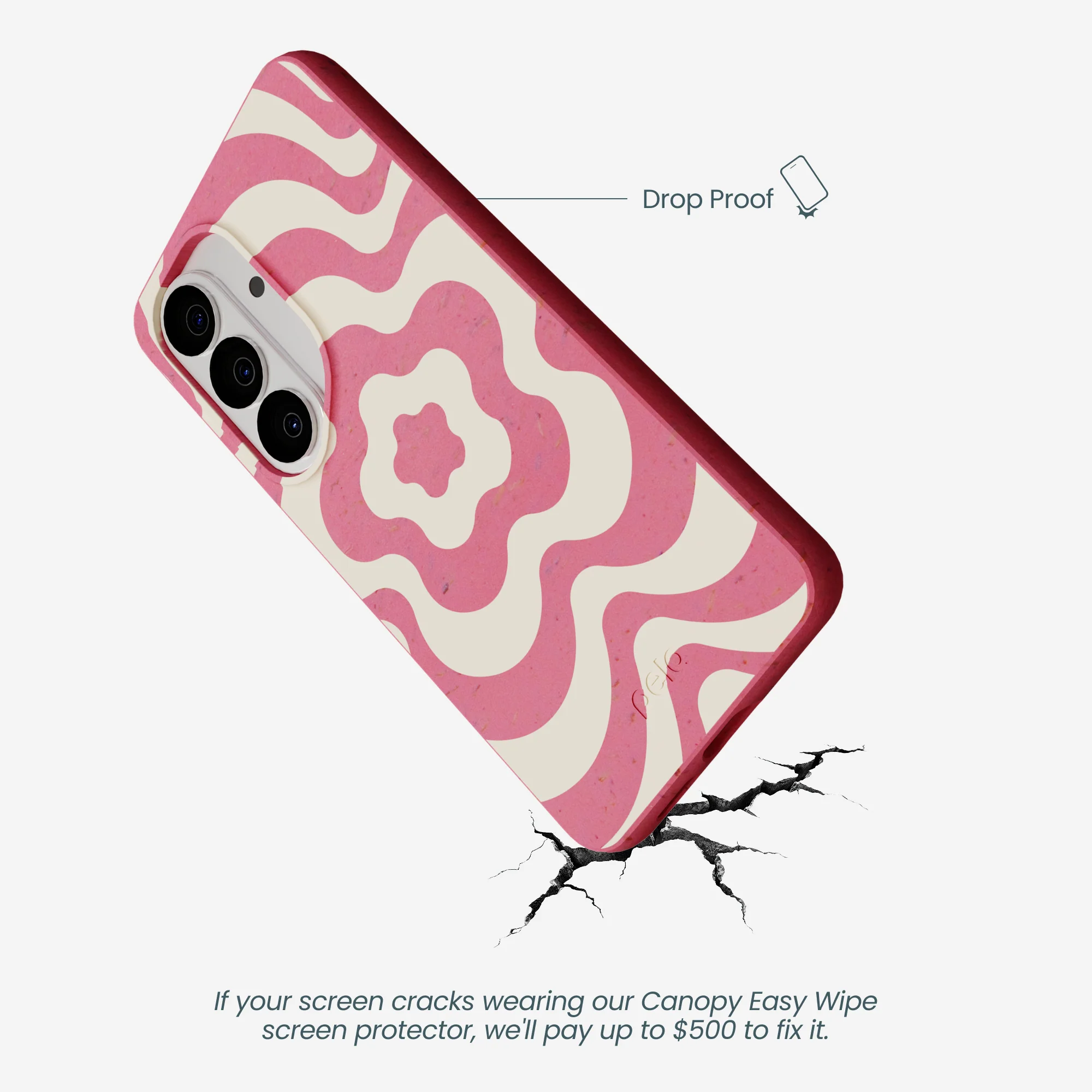 Bubblegum Pink Morning Flower Samsung Galaxy S26 Case - Image 4