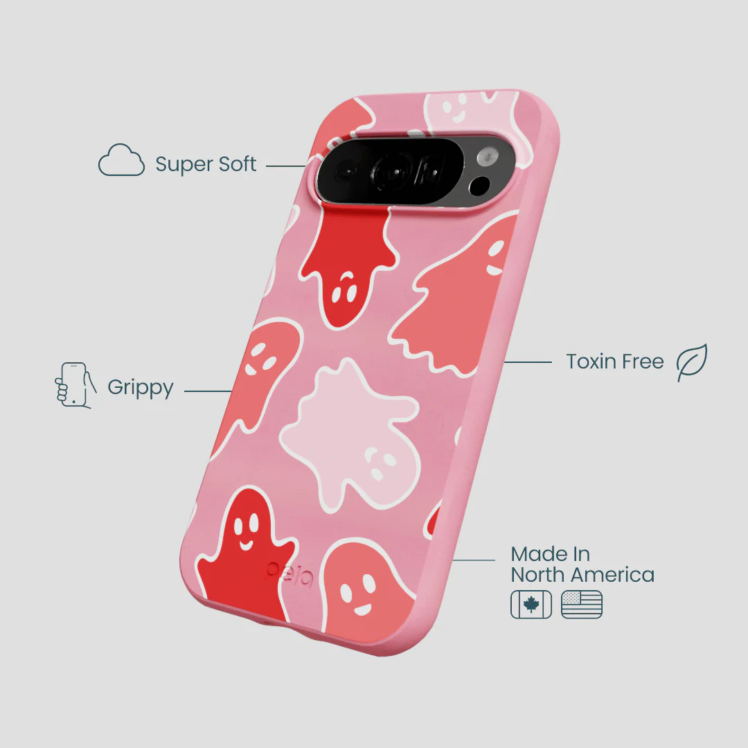 Bubblegum Pink Phantom Pals Google Pixel 10/10 Pro Case - Image 3