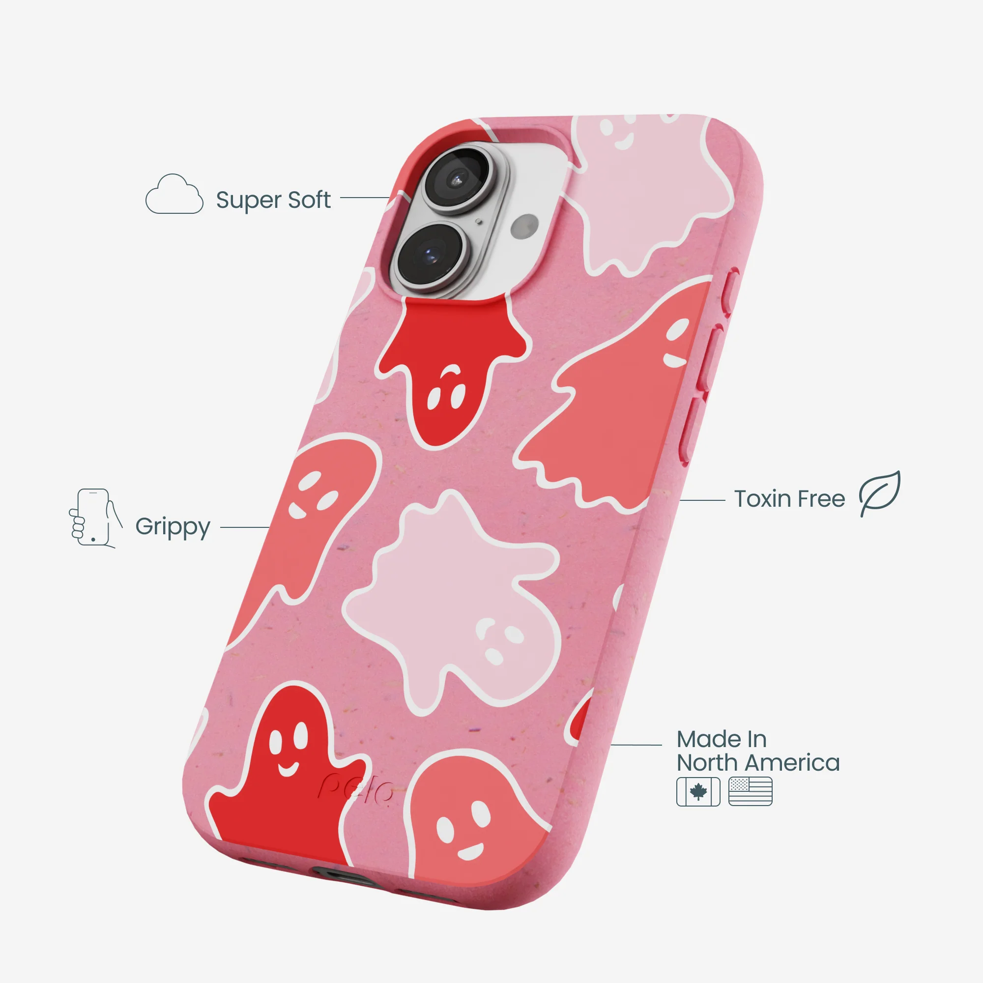 Bubblegum Pink Phantom Pals iPhone 17 Case - Image 4