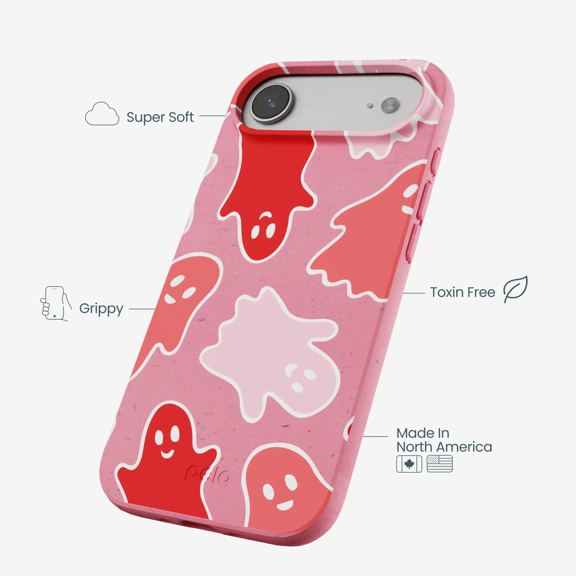 Bubblegum Pink Phantom Pals iPhone Air Case - Image 4