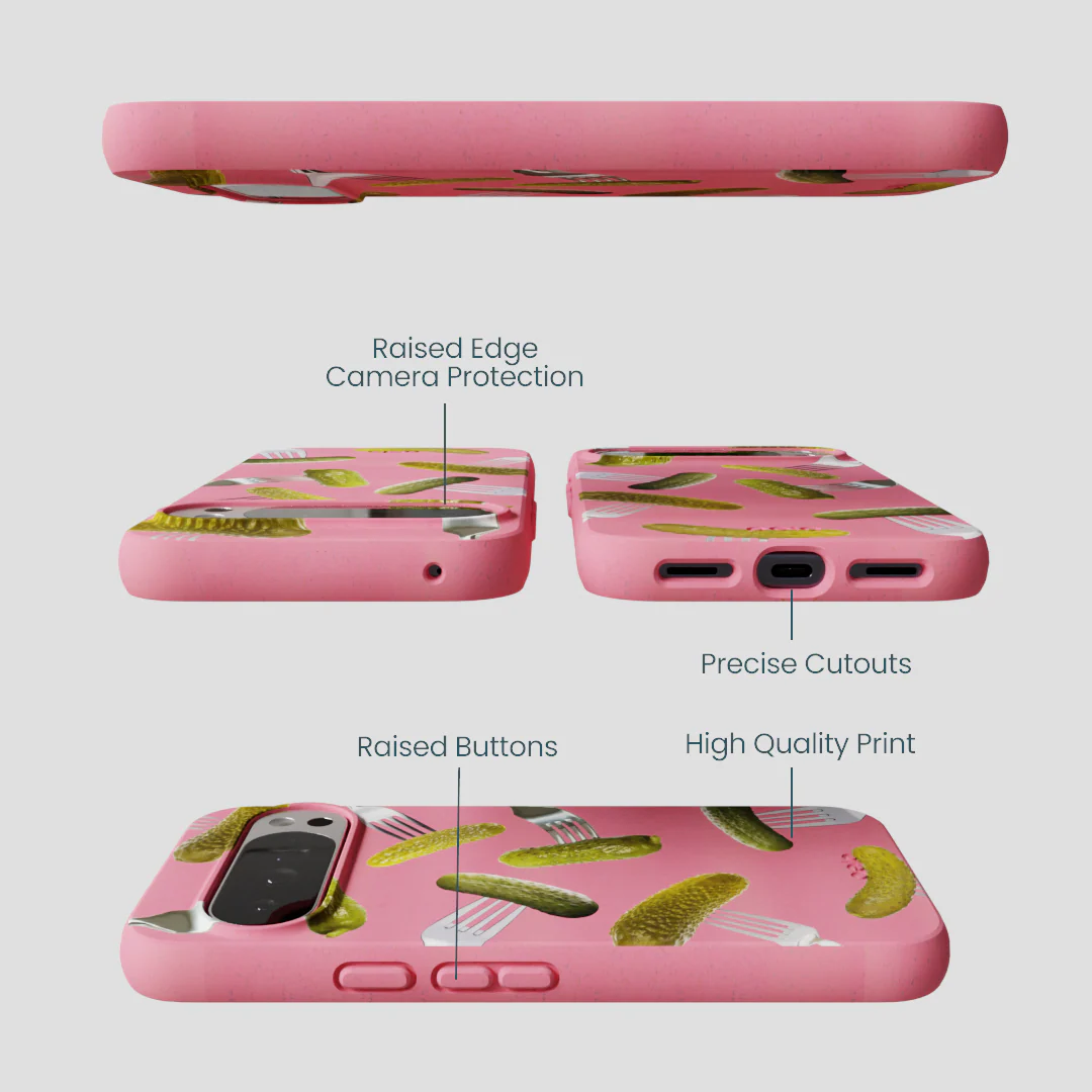 Bubblegum Pink Pickle Party Google Pixel 10 Pro XL Case - Image 3