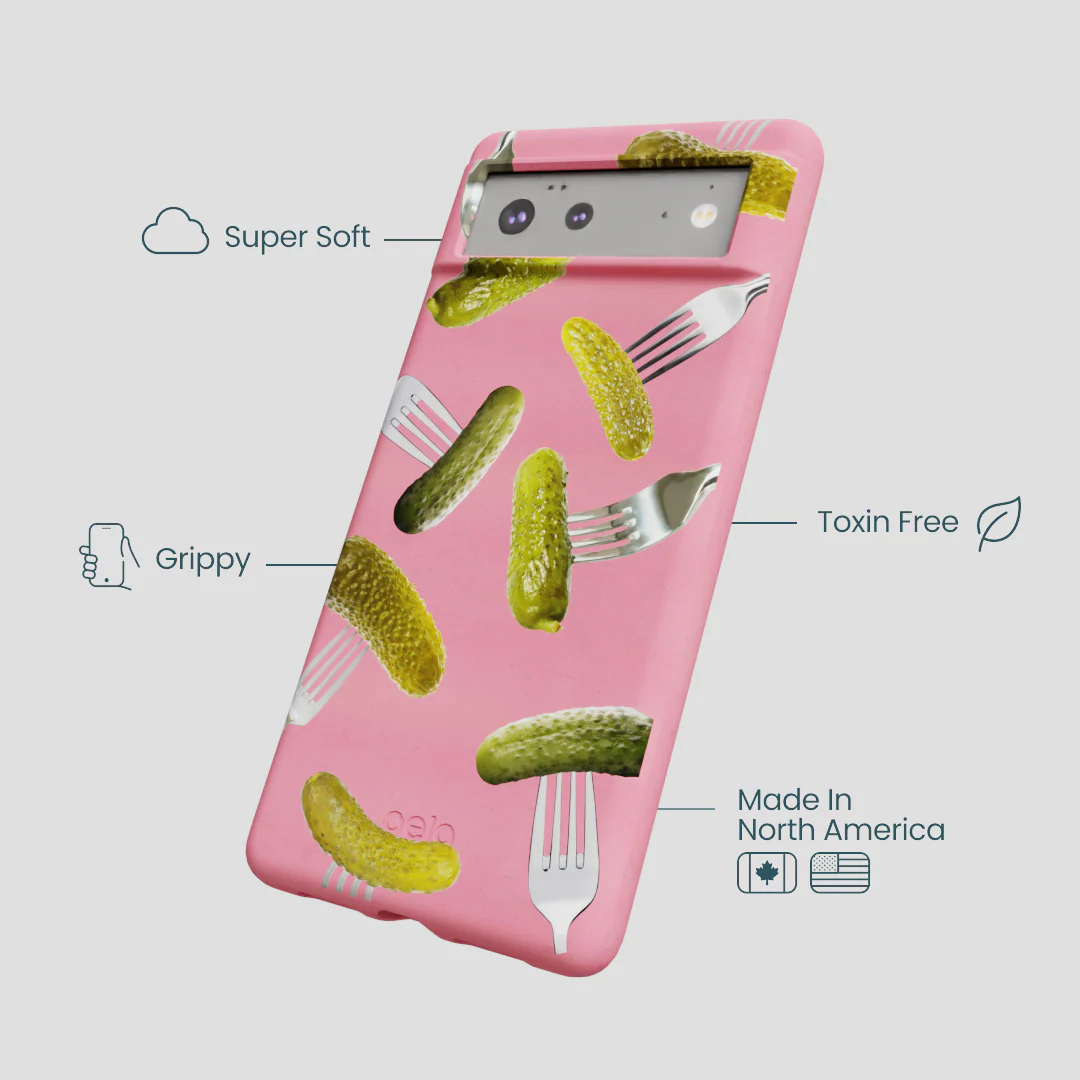 Bubblegum Pink Pickle Party Google Pixel 6 Case - Image 4