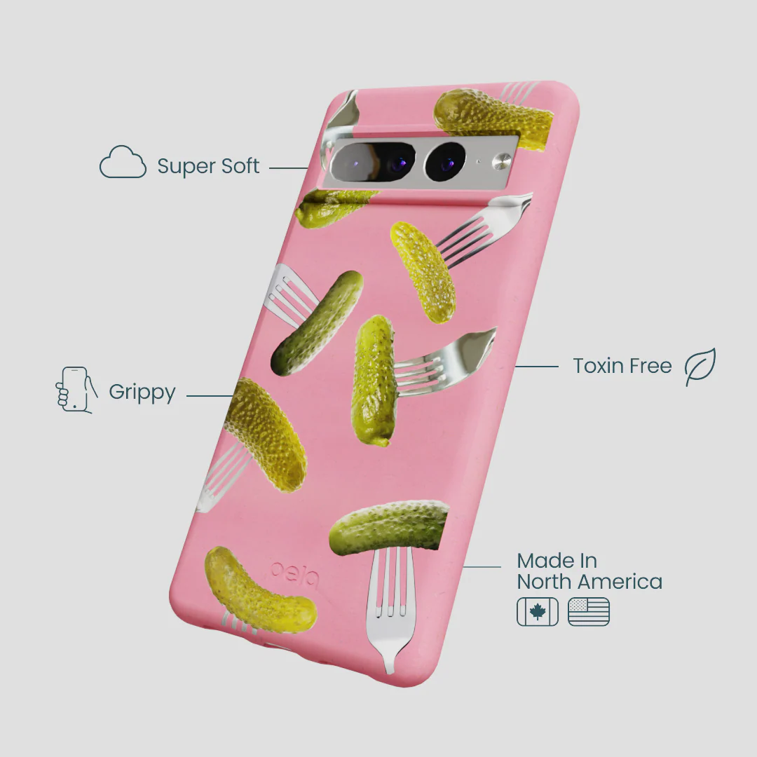 Bubblegum Pink Pickle Party Google Pixel 7 Pro Case - Image 4