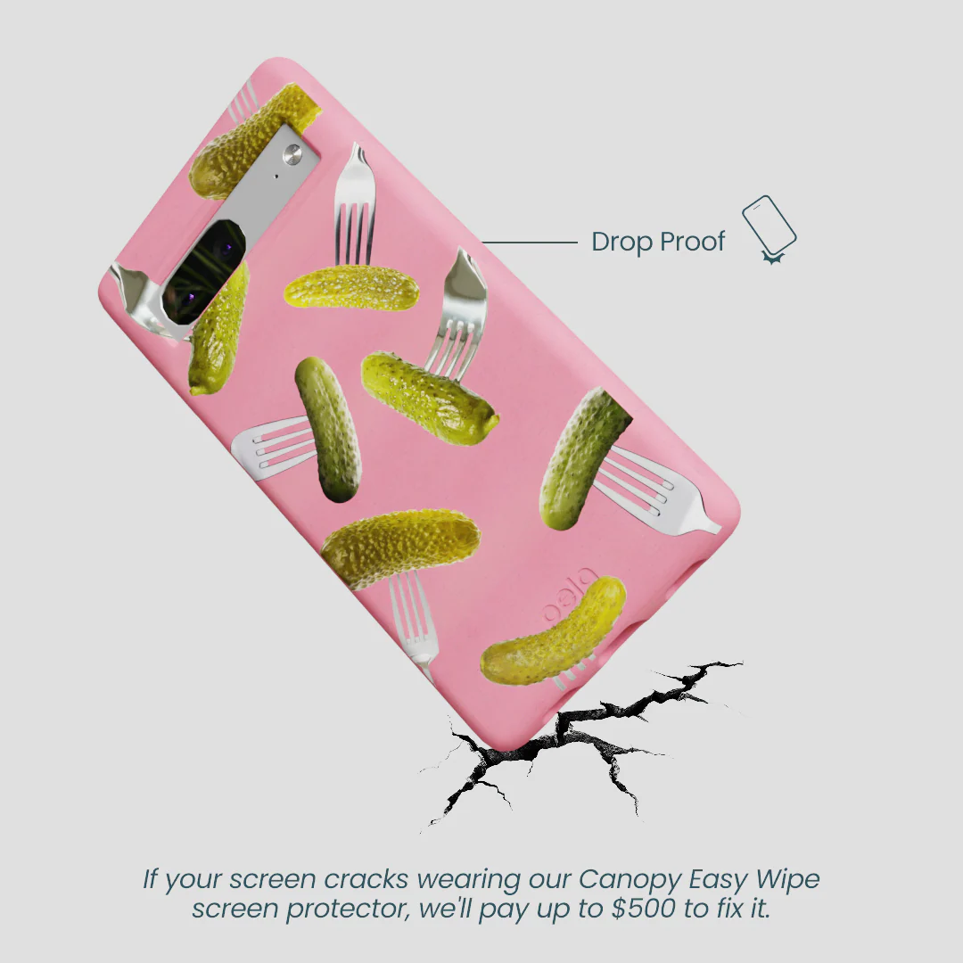 Bubblegum Pink Pickle Party Google Pixel 7a Case - Image 5