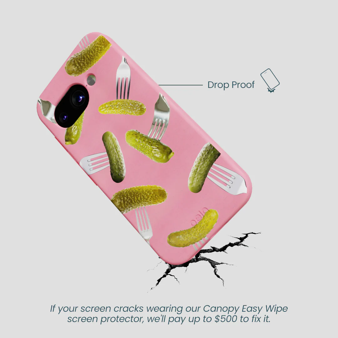 Bubblegum Pink Pickle Party Google Pixel 9a Case - Image 5