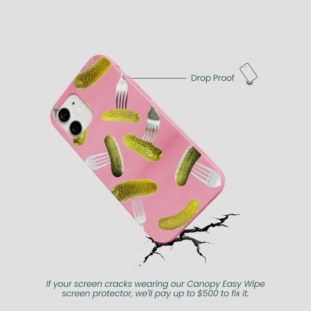 Bubblegum Pink Pickle Party iPhone 12 Mini Case - Image 5