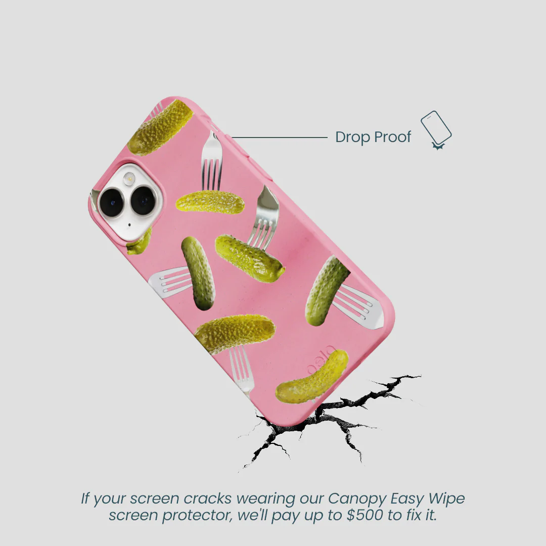 Bubblegum Pink Pickle Party iPhone 13 Mini Case - Image 5