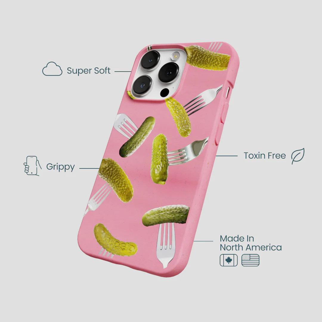 Bubblegum Pink Pickle Party iPhone 13 Pro Case - Image 4