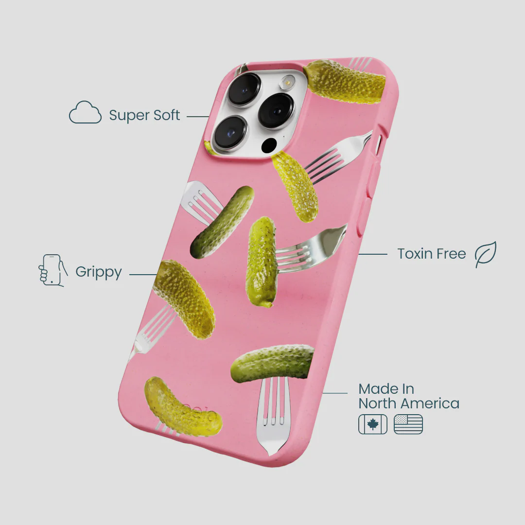 Bubblegum Pink Pickle Party iPhone 13 Pro Max Case - Image 4