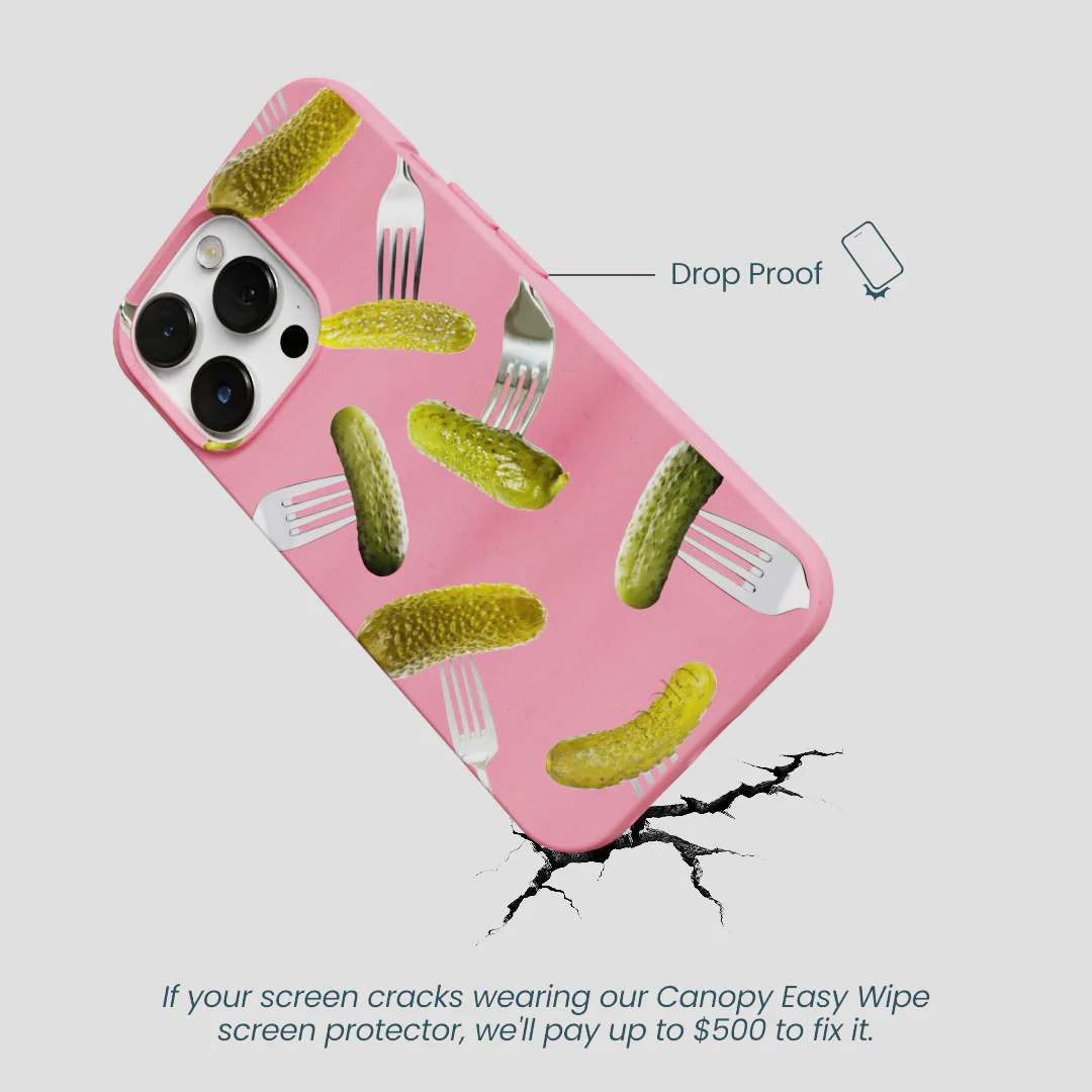 Bubblegum Pink Pickle Party iPhone 13 Pro Max Case - Image 5