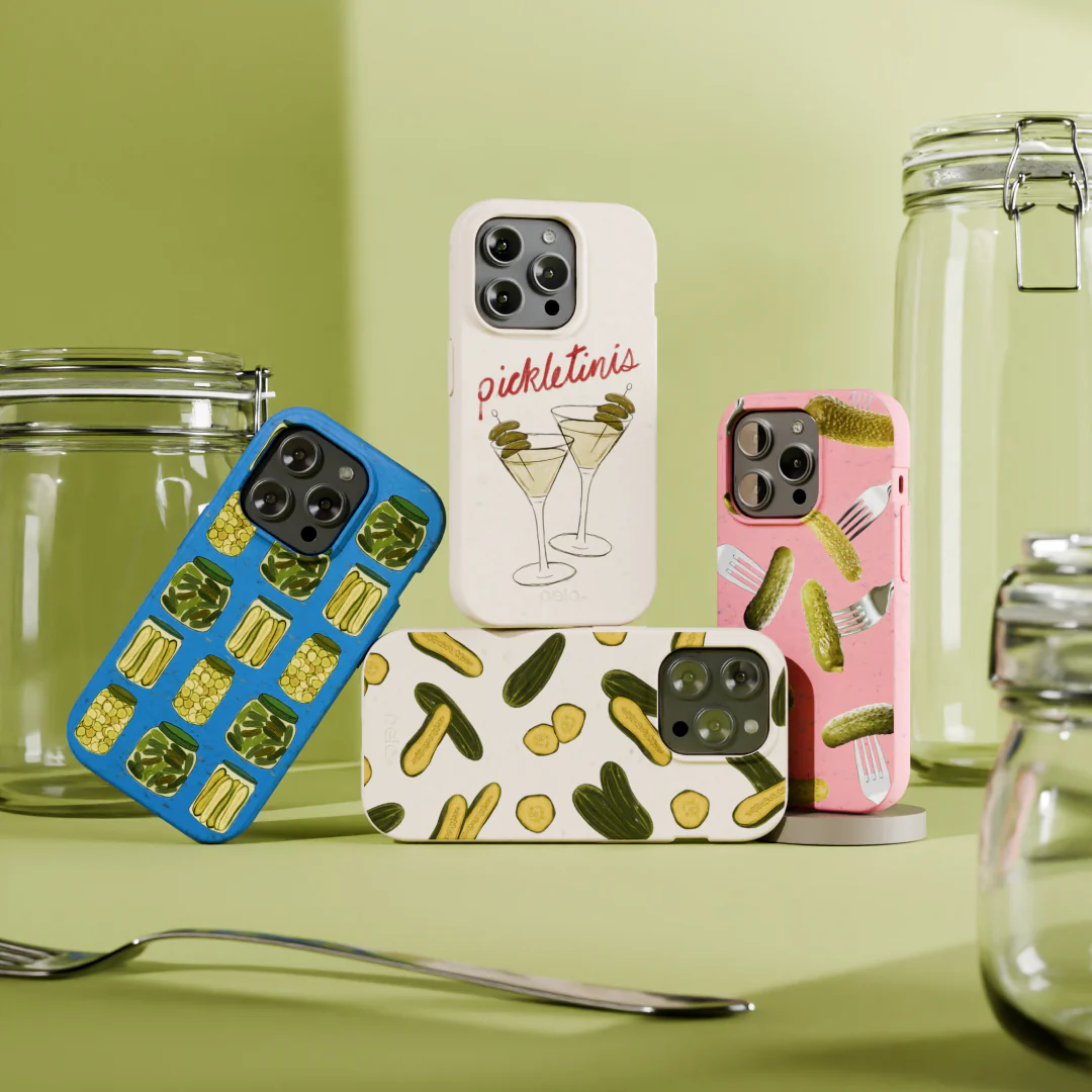Bubblegum Pink Pickle Party iPhone 14 Case - Image 6