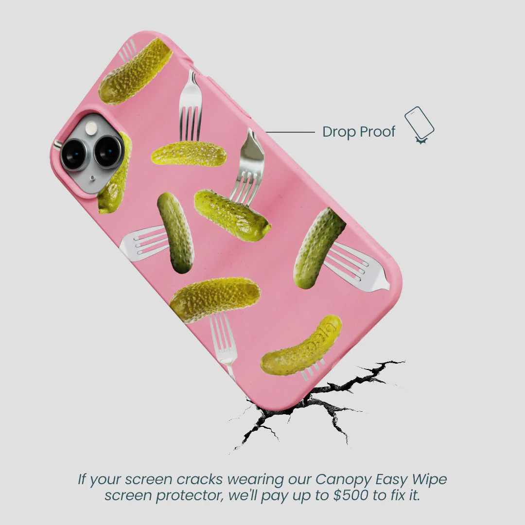 Bubblegum Pink Pickle Party iPhone 14 Plus Case - Image 5