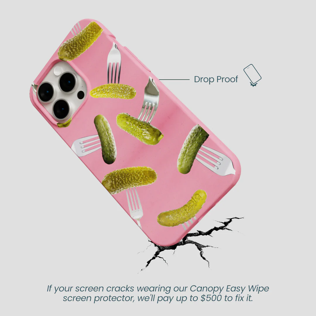 Bubblegum Pink Pickle Party iPhone 14 Pro Max Case - Image 5