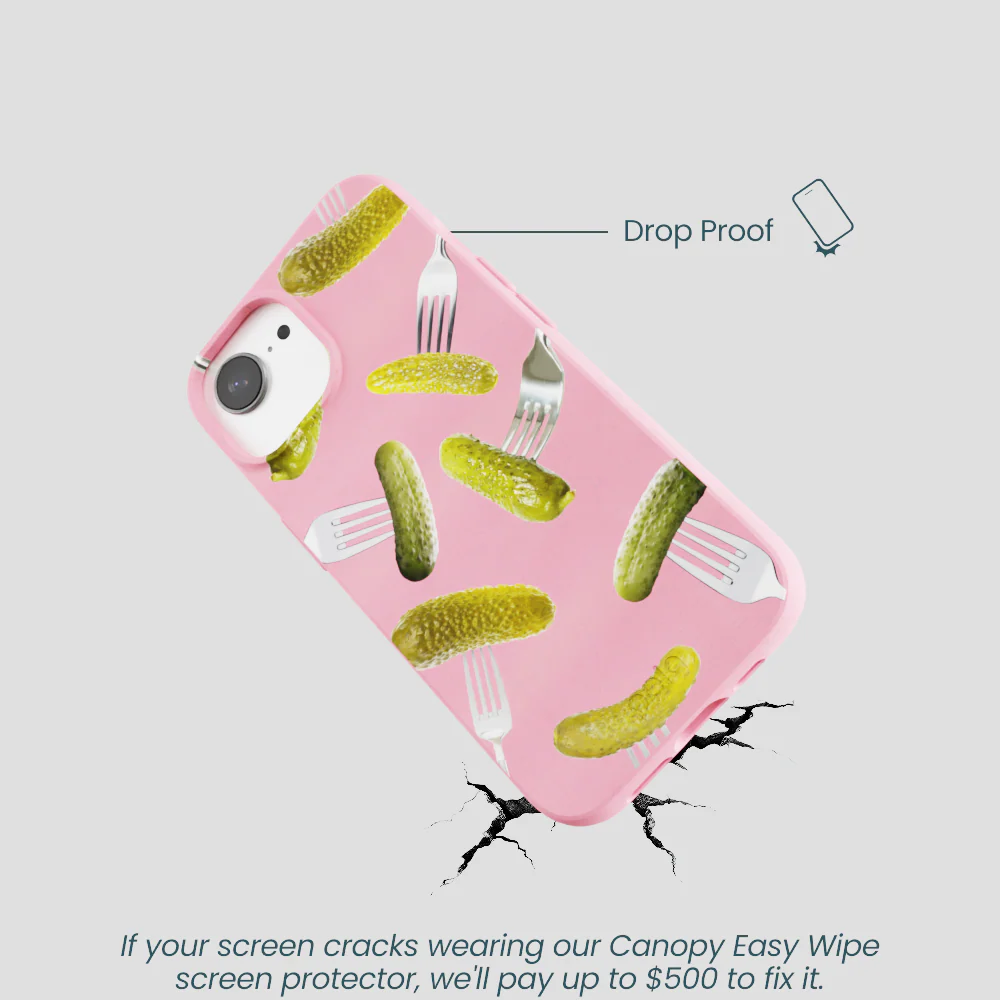 Bubblegum Pink Pickle Party iPhone 16e/17e Case - Image 5