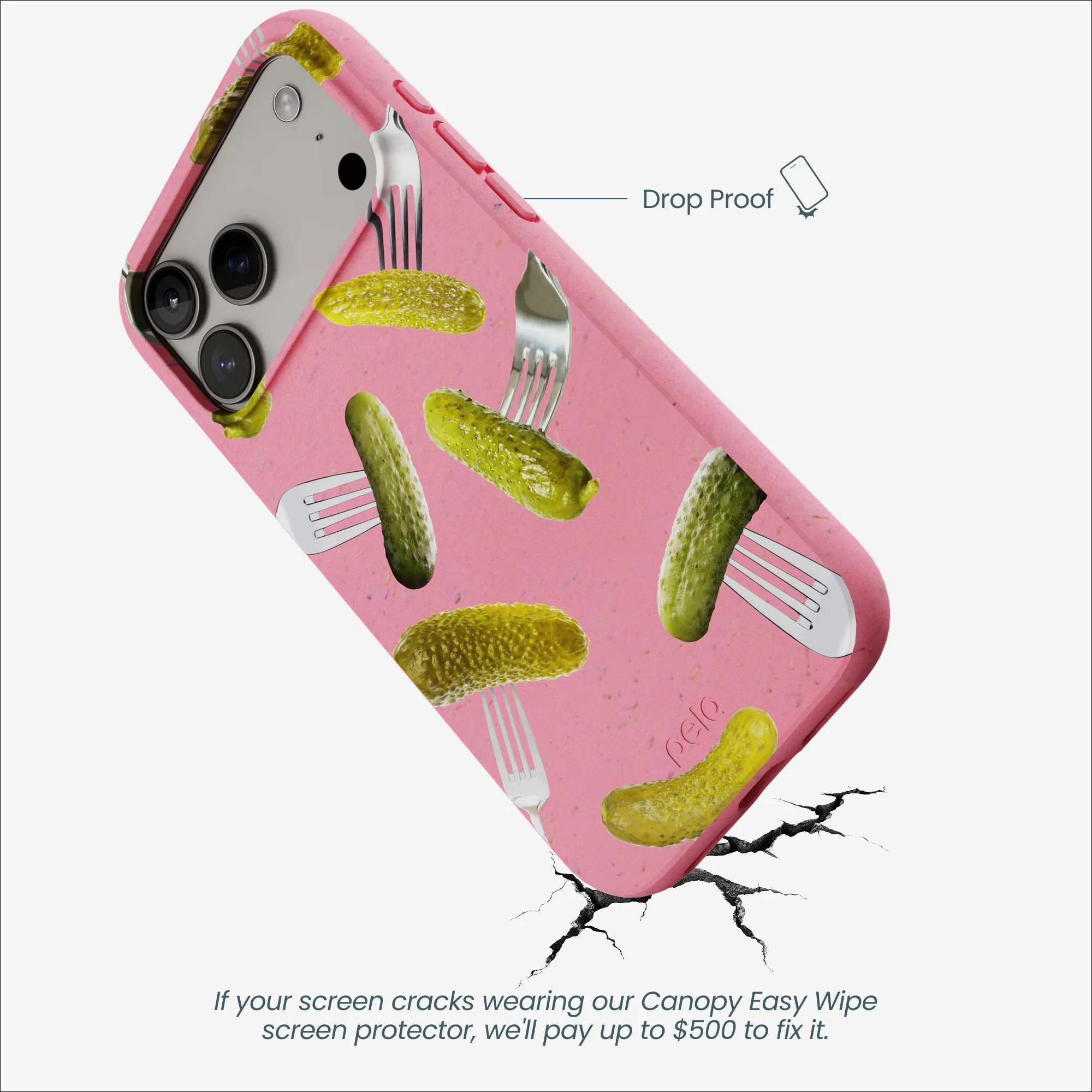 Bubblegum Pink Pickle Party iPhone 17 Pro Max Case - Image 5