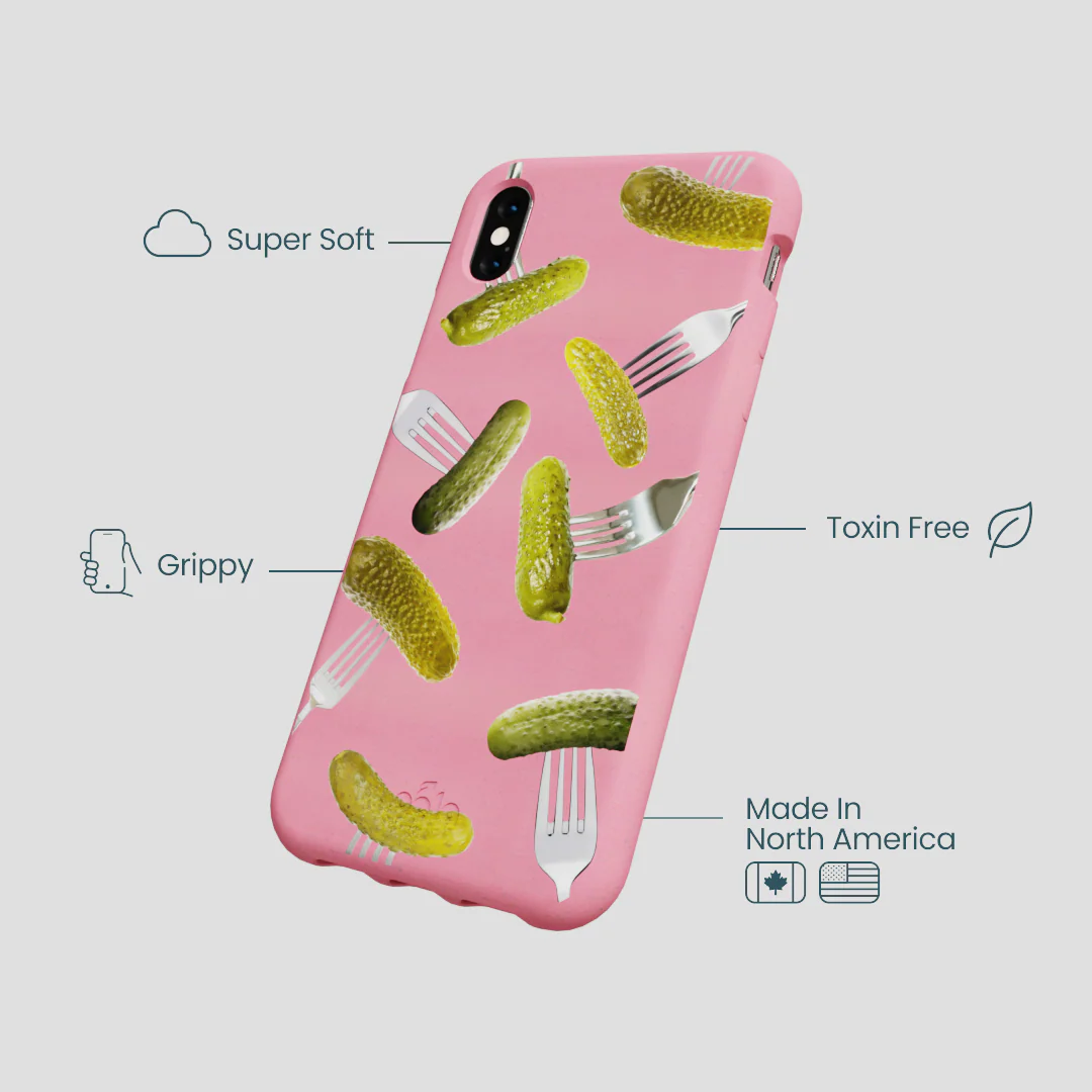 Bubblegum Pink Pickle Party iPhone XR Case - Image 4