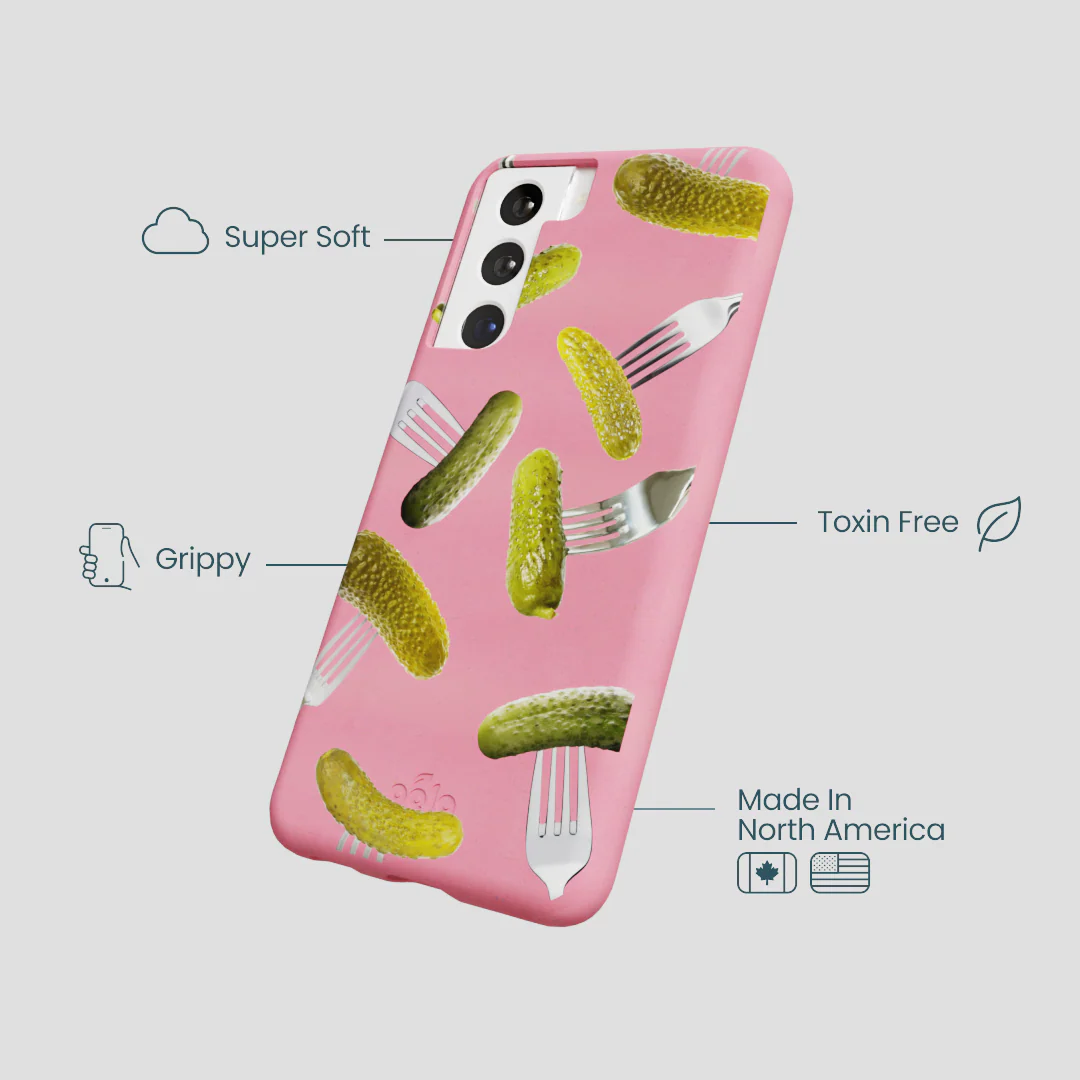 Bubblegum Pink Pickle Party Samsung Galaxy S21 Case - Image 4