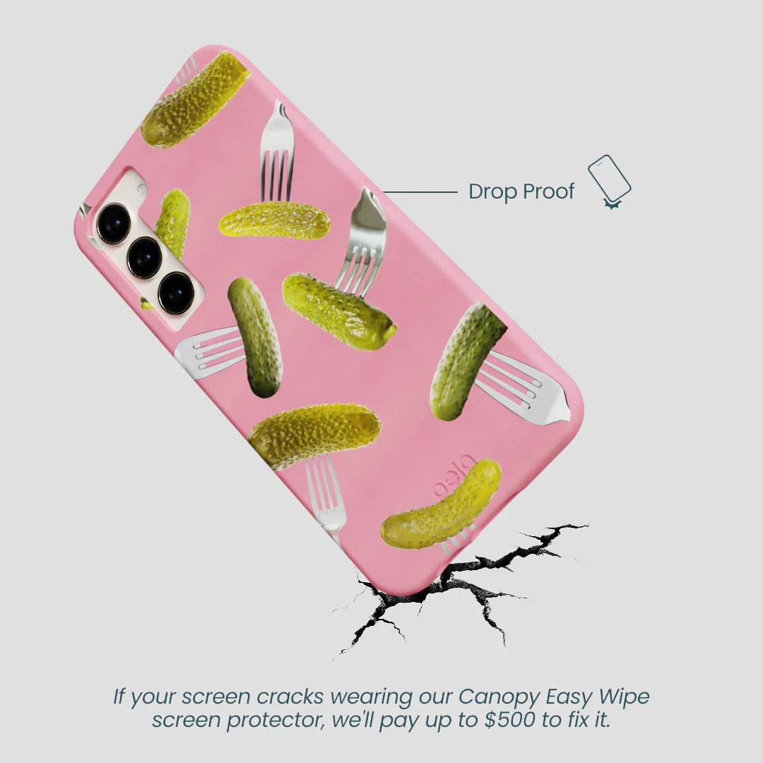 Bubblegum Pink Pickle Party Samsung Galaxy S24+(Plus) Case - Image 5
