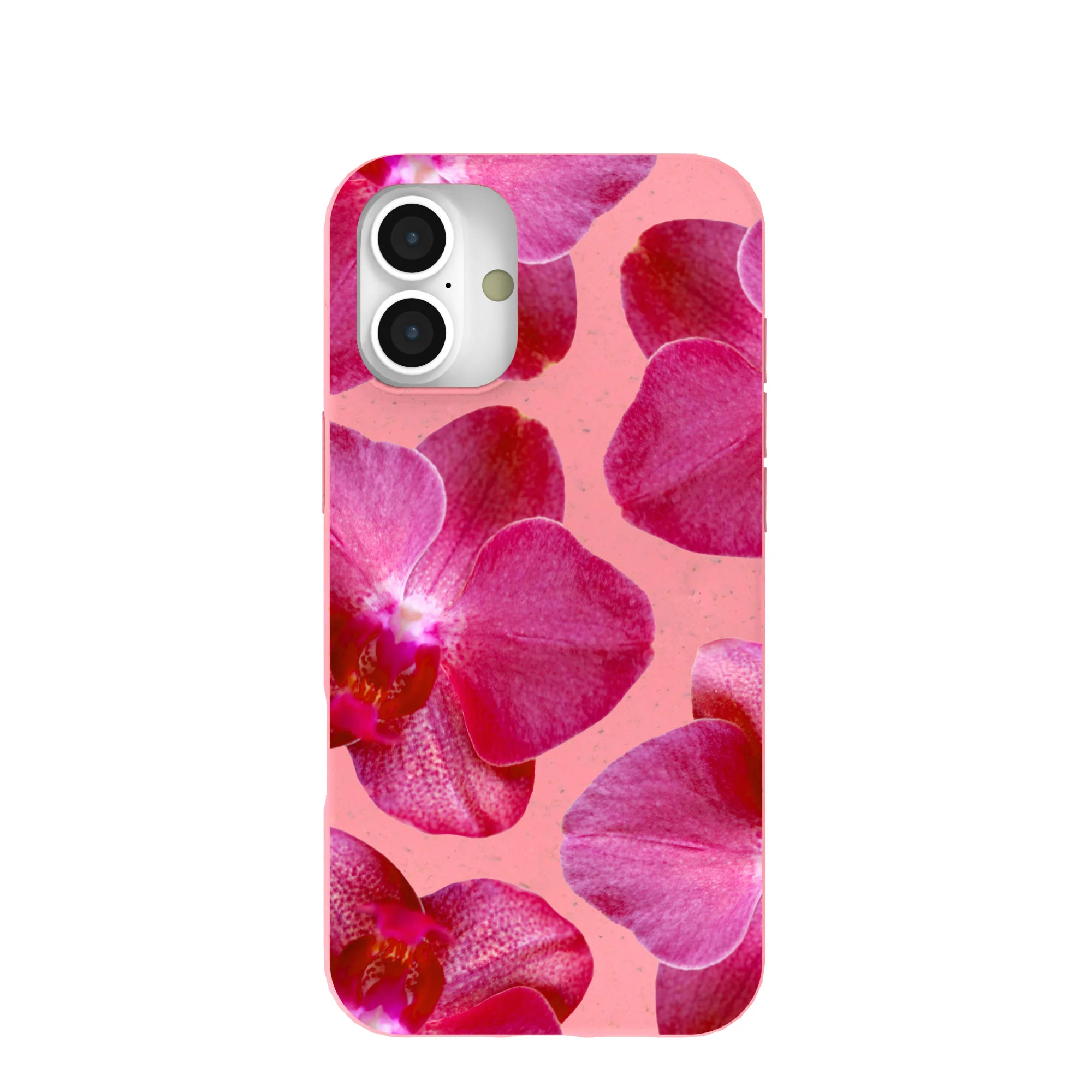 Bubblegum Pink Pink Orchids iPhone 16 Plus Case