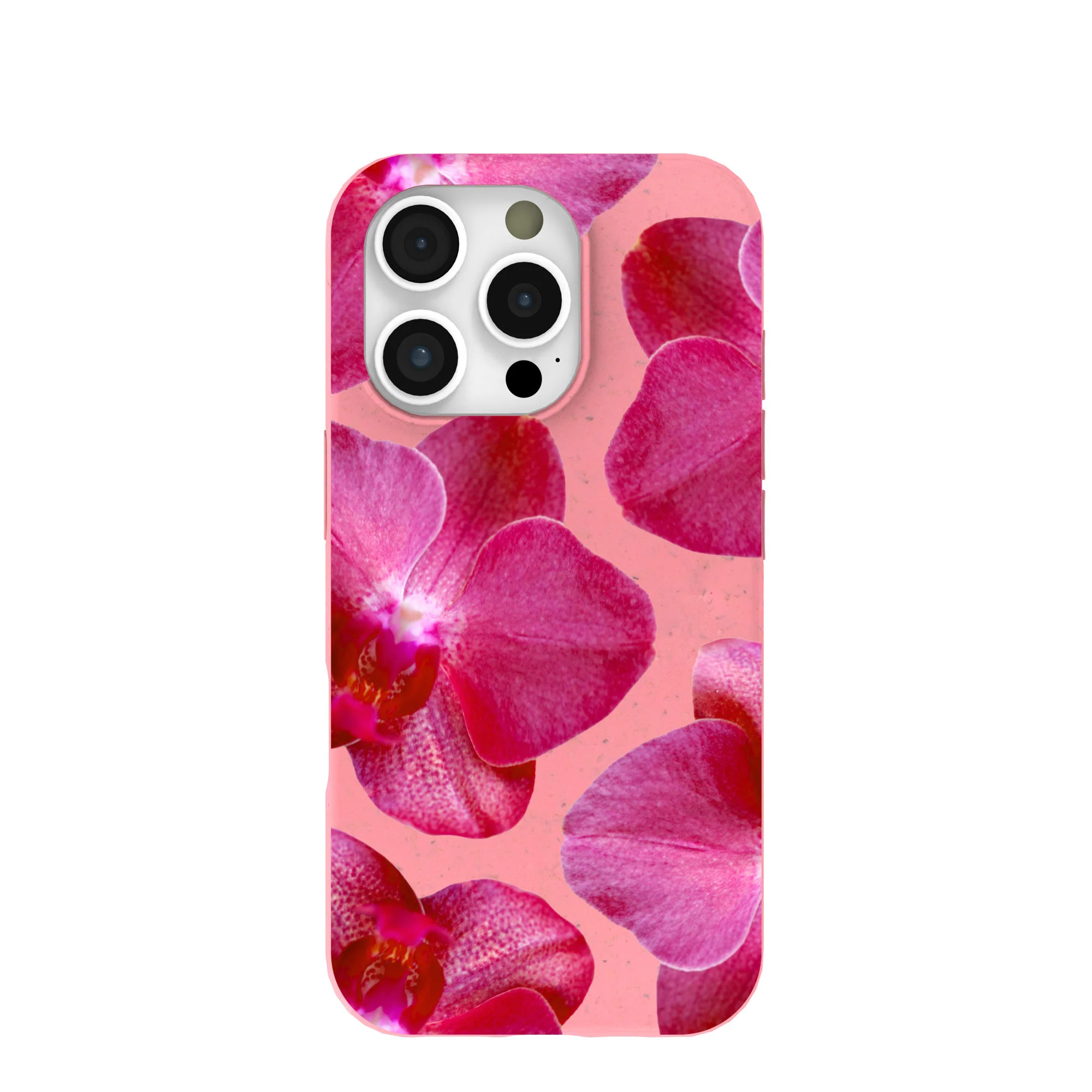 Bubblegum Pink Pink Orchids iPhone 16 Pro Case