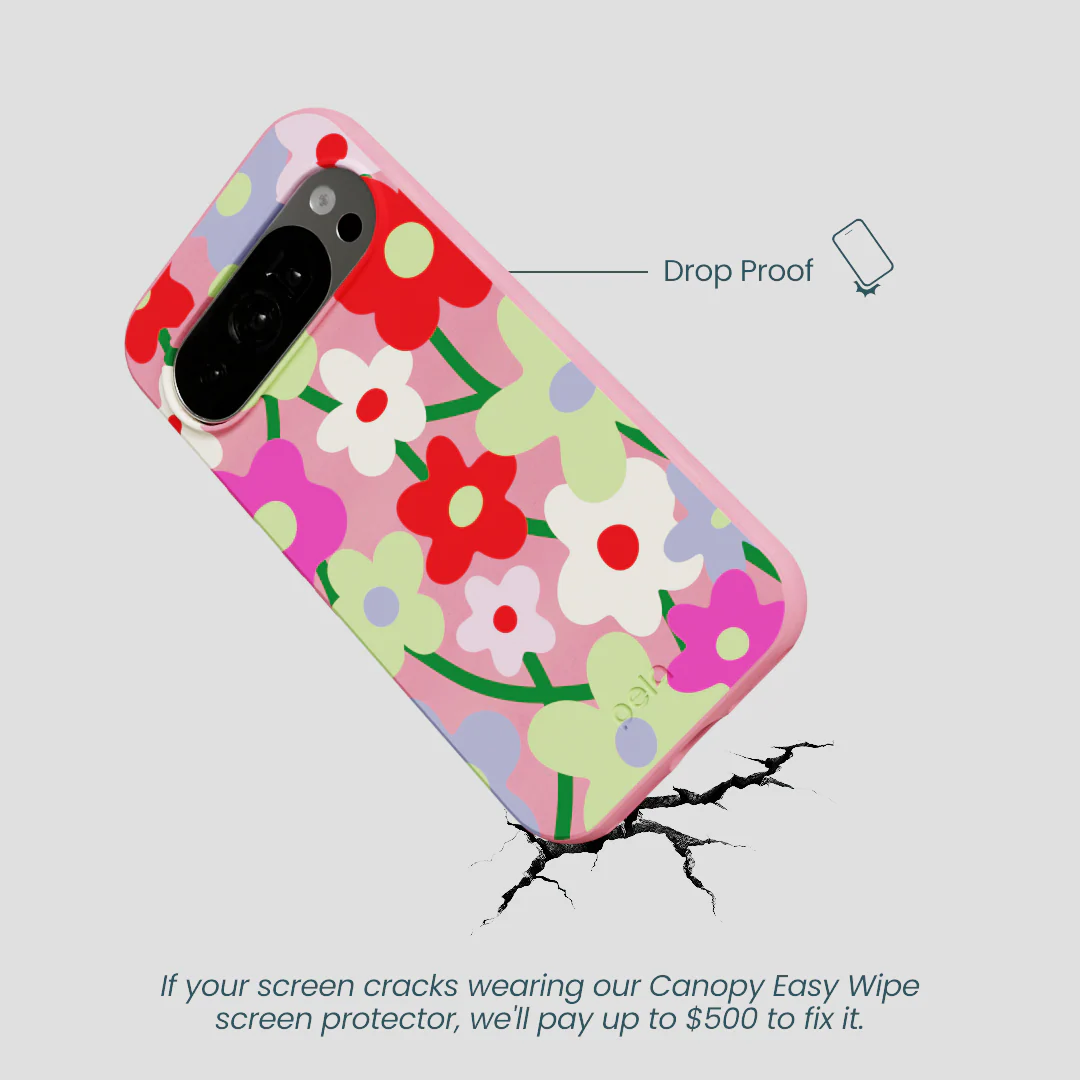 Bubblegum Pink Poppy Flora Google Pixel 10/10 Pro Case - Image 5