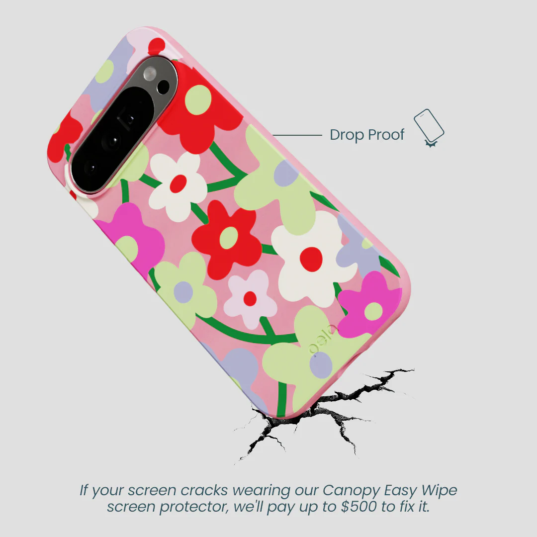 Bubblegum Pink Poppy Flora Google Pixel 10 Pro XL Case - Image 5