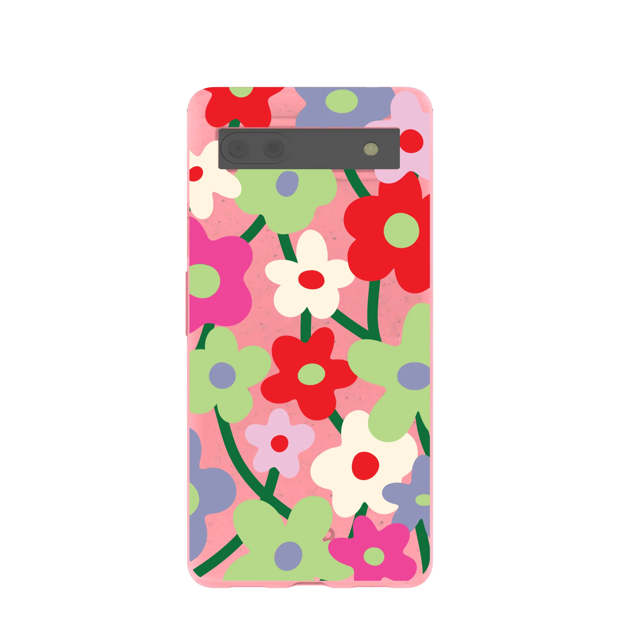 Bubblegum Pink Poppy Flora Google Pixel 6a Case