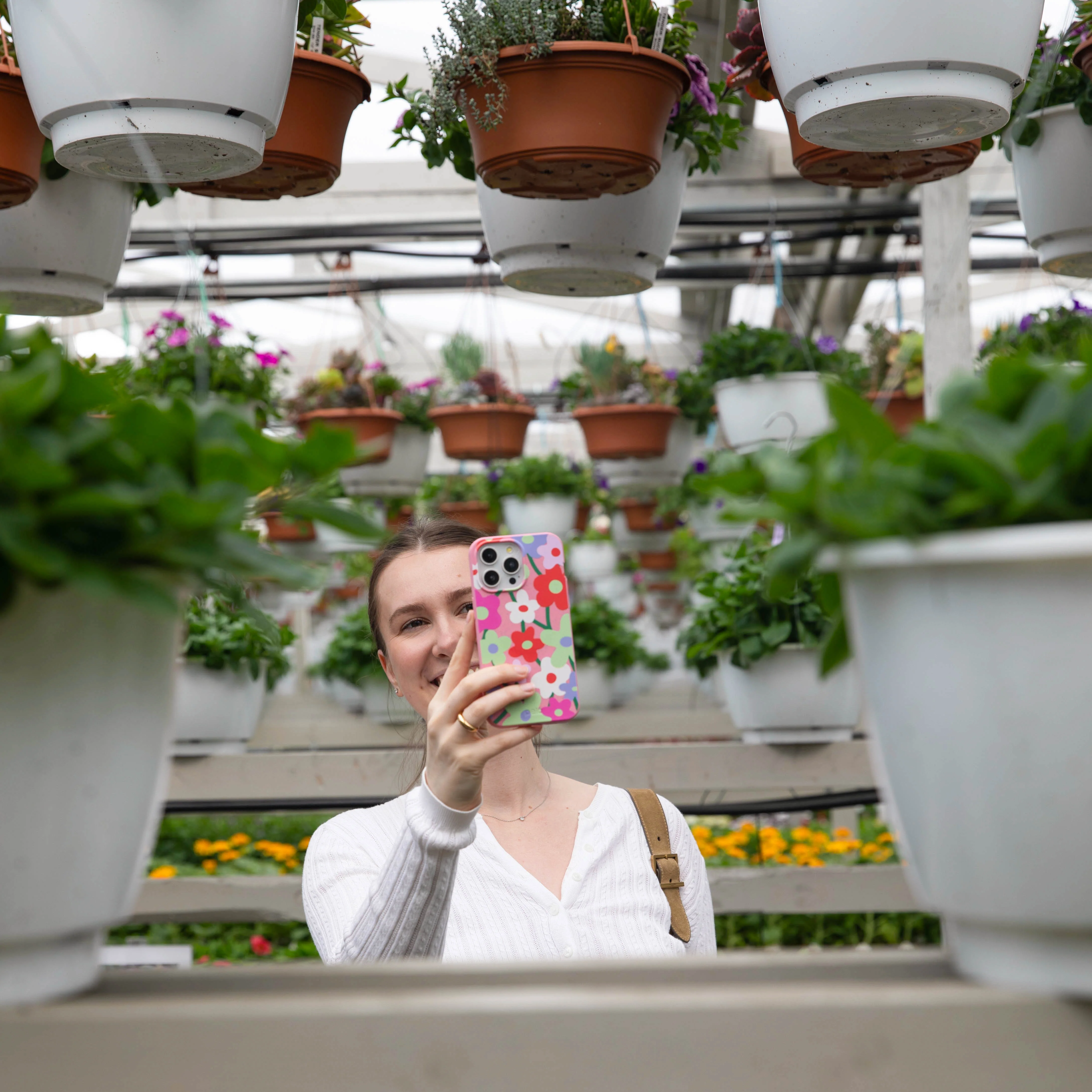 Bubblegum Pink Poppy Flora Google Pixel 7 Case - Image 9