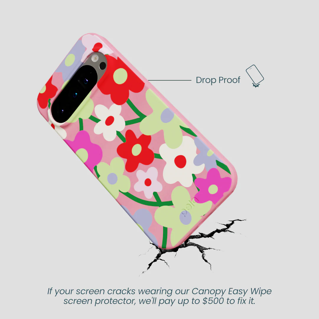 Bubblegum Pink Poppy Flora Google Pixel 9/9 Pro Case - Image 5