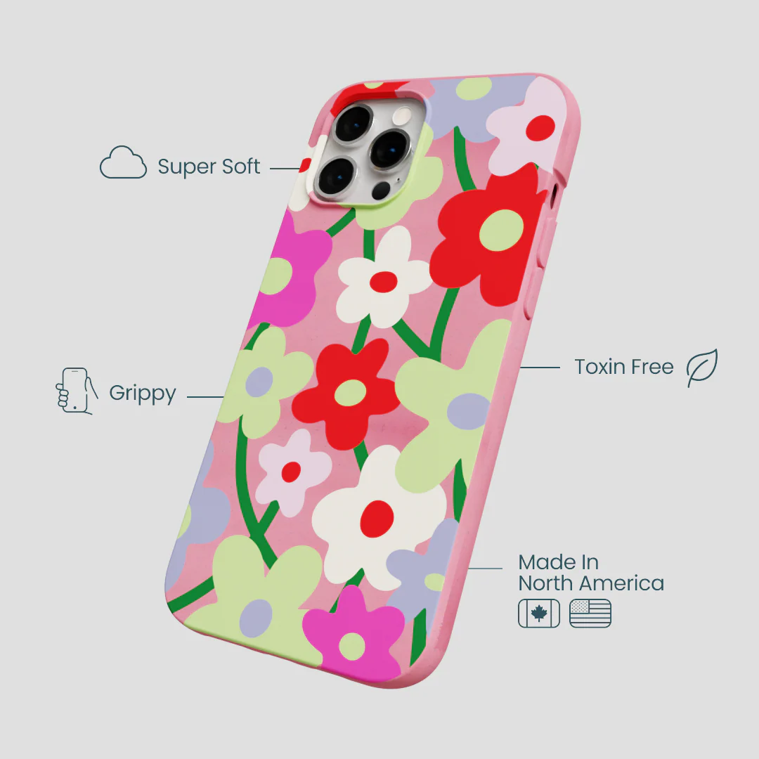 Bubblegum Pink Poppy Flora iPhone 12 Pro Max Case - Image 4