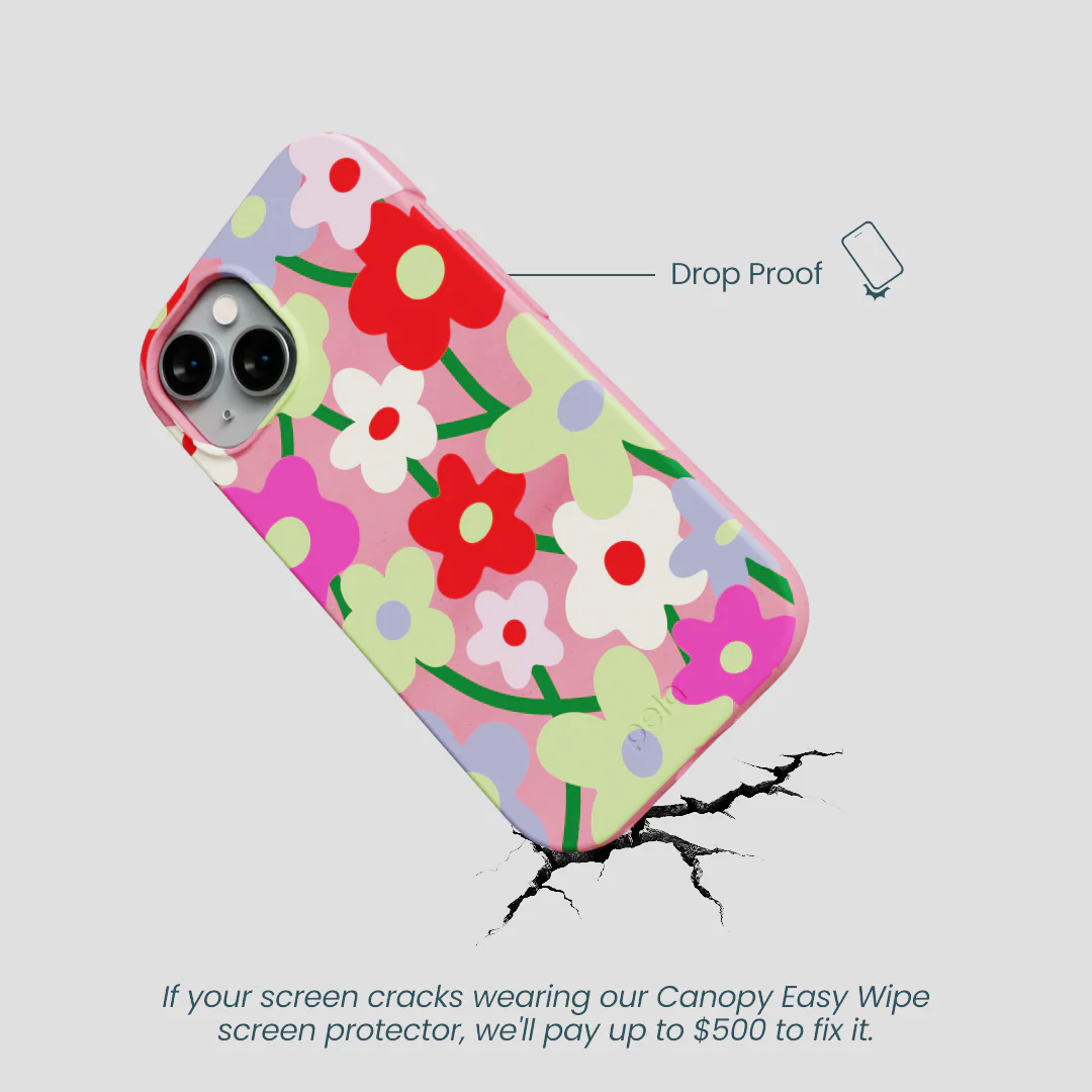 Bubblegum Pink Poppy Flora iPhone 14 Case - Image 5