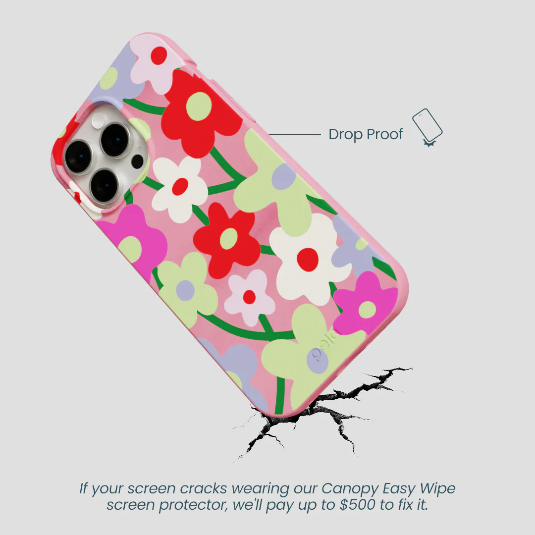 Bubblegum Pink Poppy Flora iPhone 15 Pro Max Case - Image 5