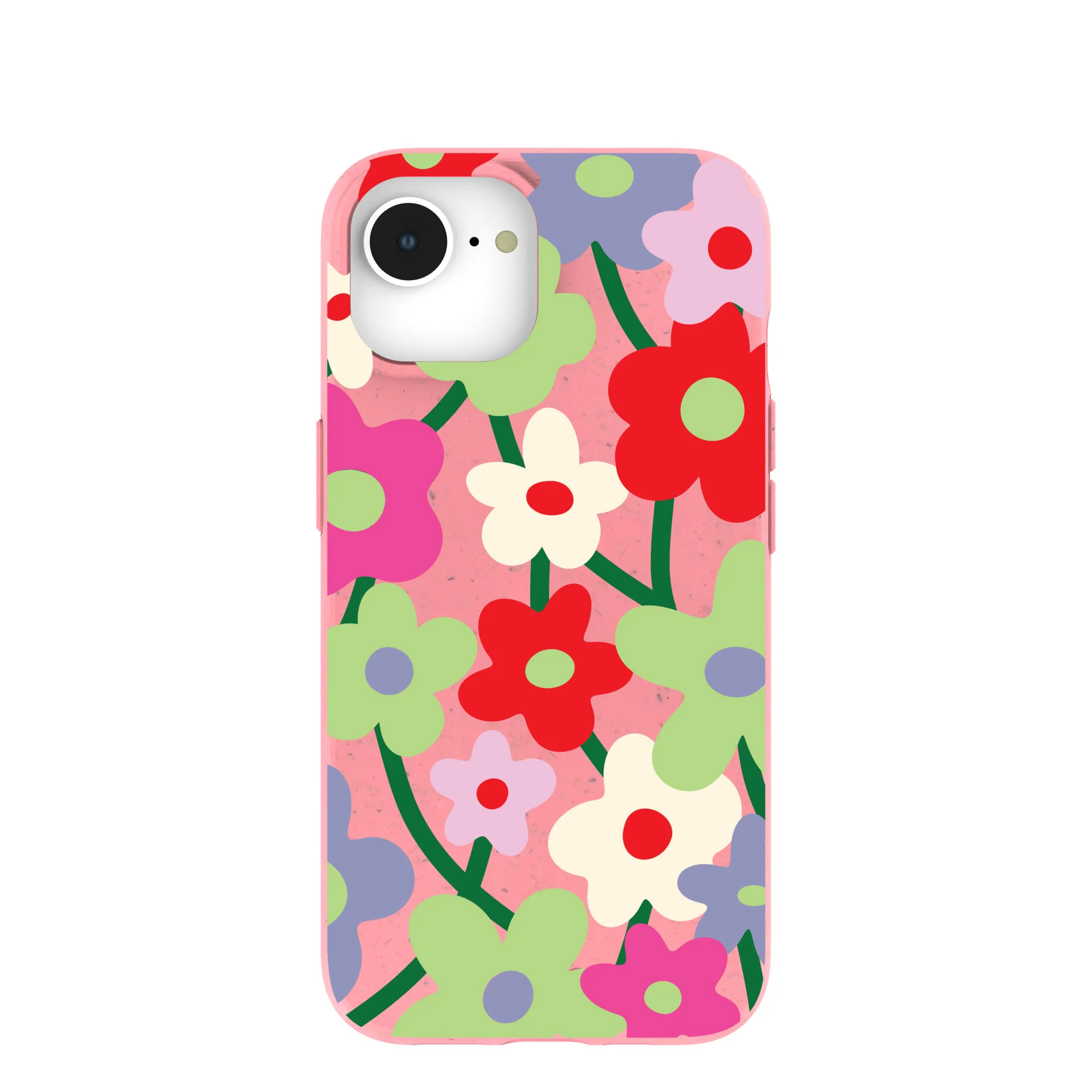 Bubblegum Pink Poppy Flora iPhone 16e/17e Case