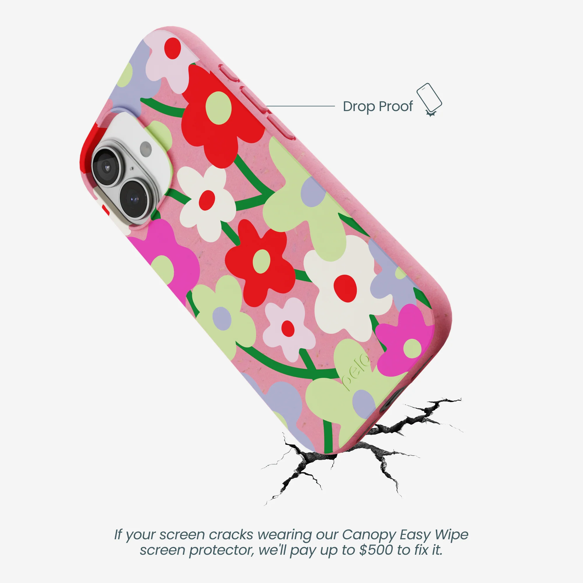 Bubblegum Pink Poppy Flora iPhone 17 Case - Image 5
