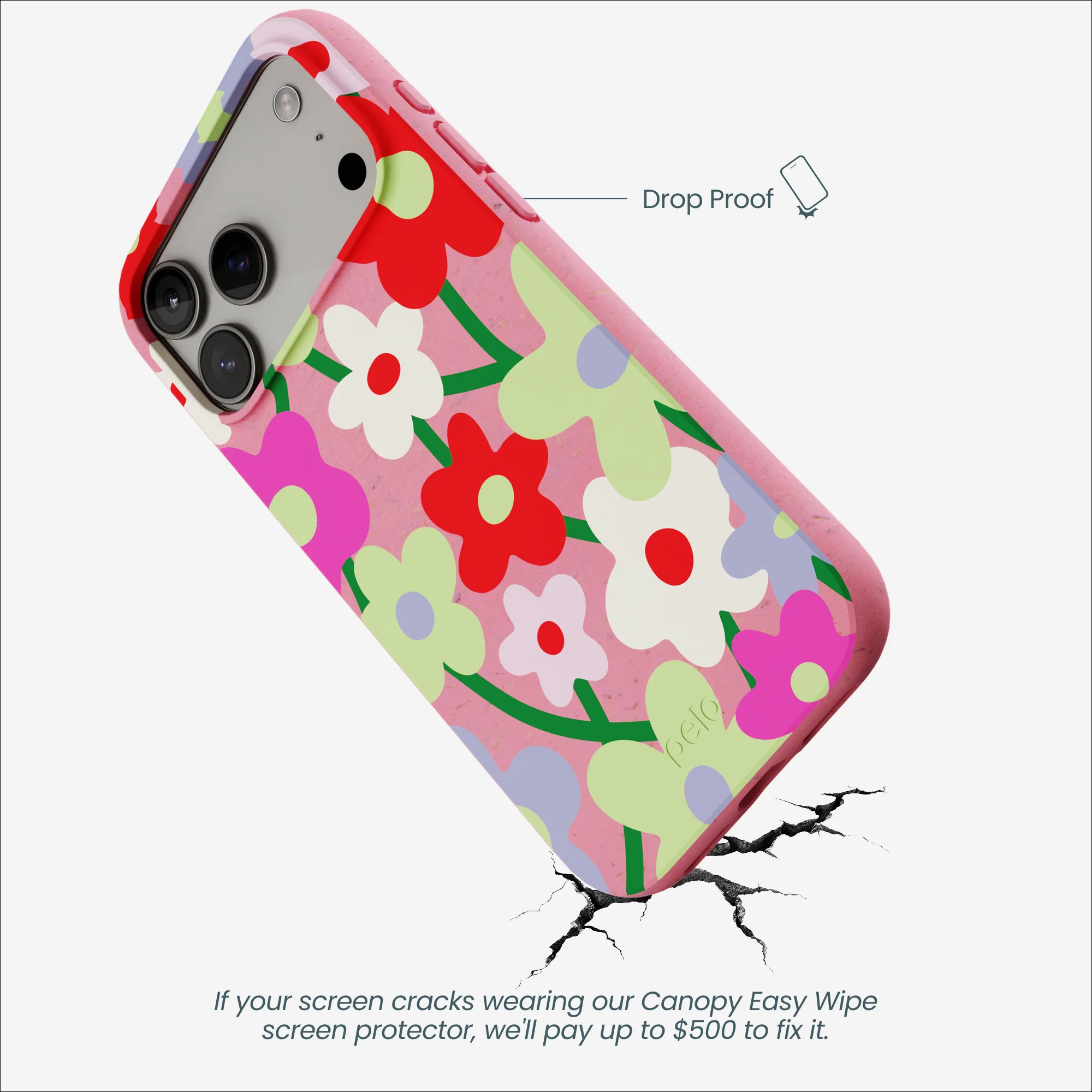 Bubblegum Pink Poppy Flora iPhone 17 Pro Max Case - Image 5