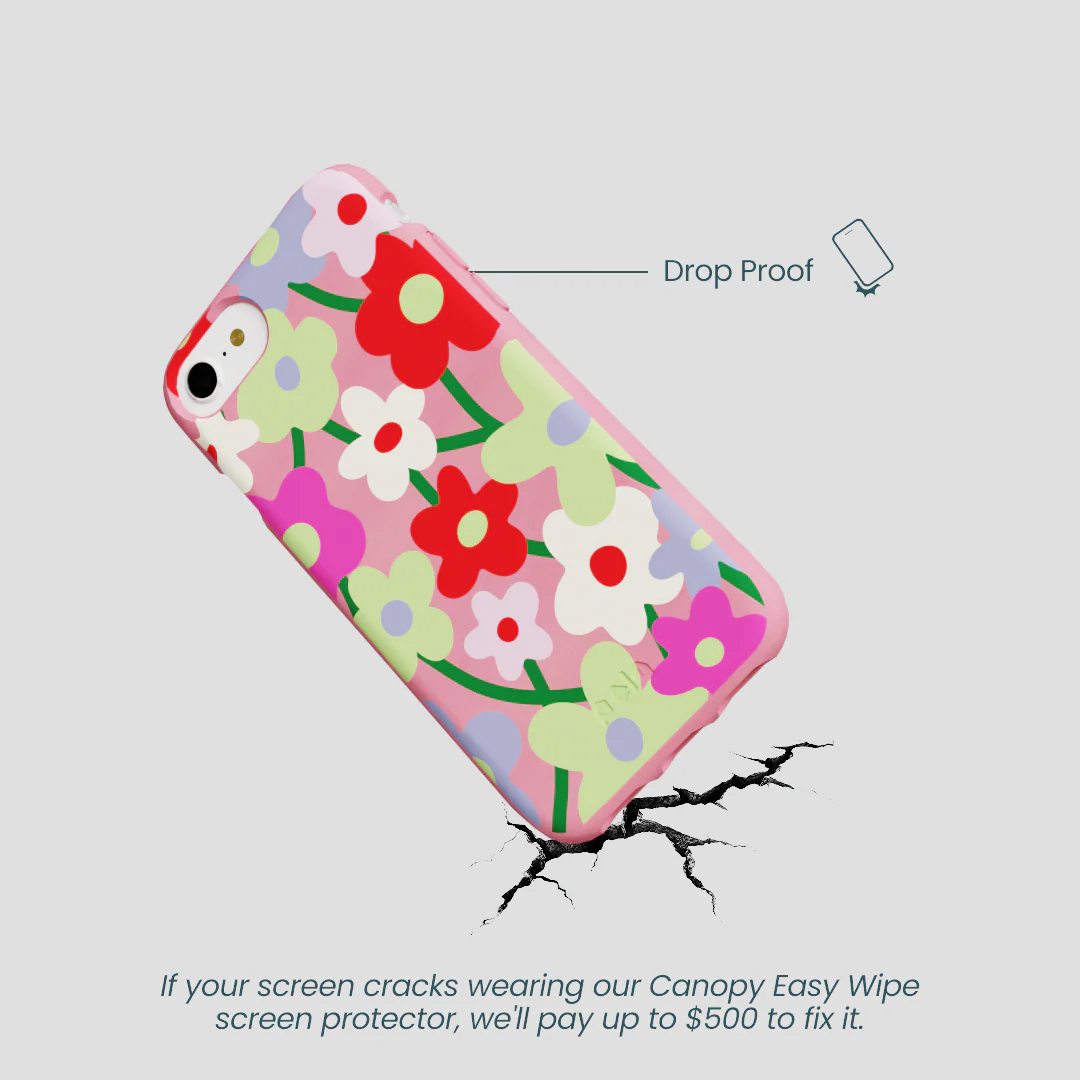 Bubblegum Pink Poppy Flora iPhone 6/6s/7/8/SE Case - Image 5