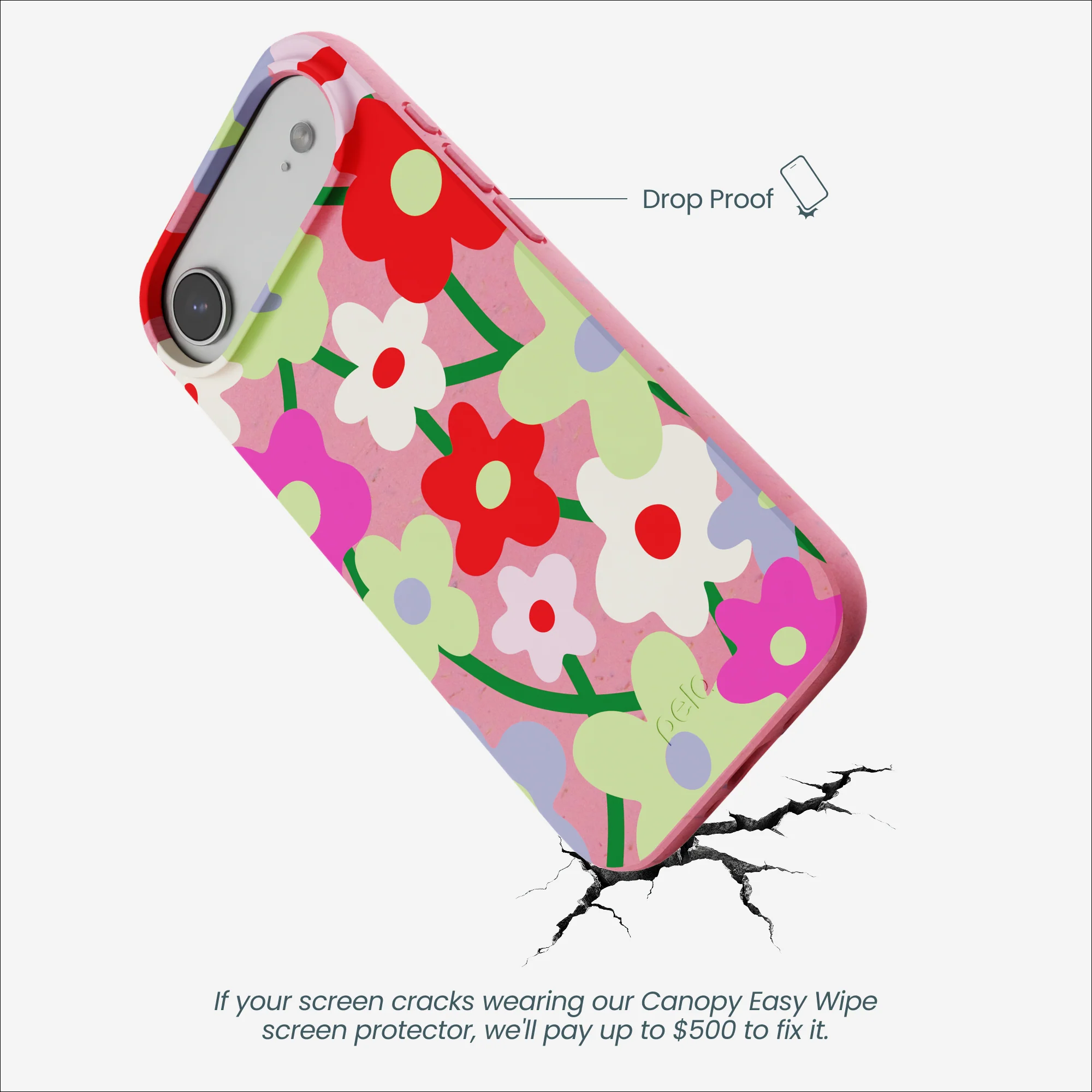 Bubblegum Pink Poppy Flora iPhone Air Case - Image 5