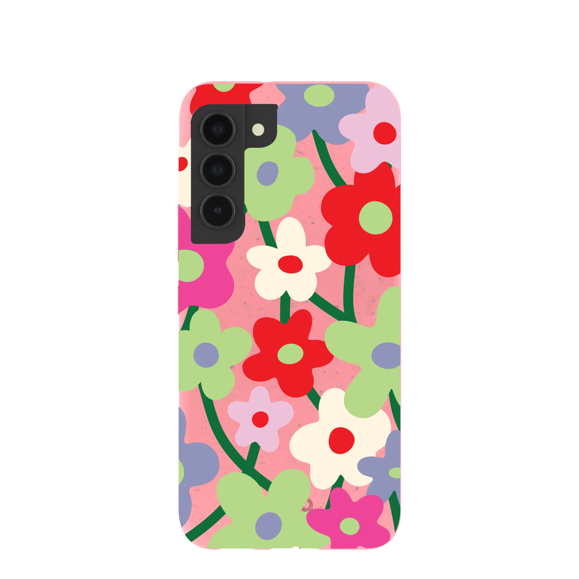 Bubblegum Pink Poppy Flora Samsung Galaxy S22 Case