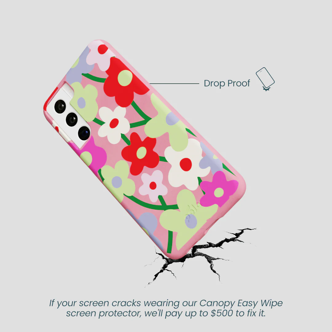 Bubblegum Pink Poppy Flora Samsung Galaxy S22 Case - Image 5