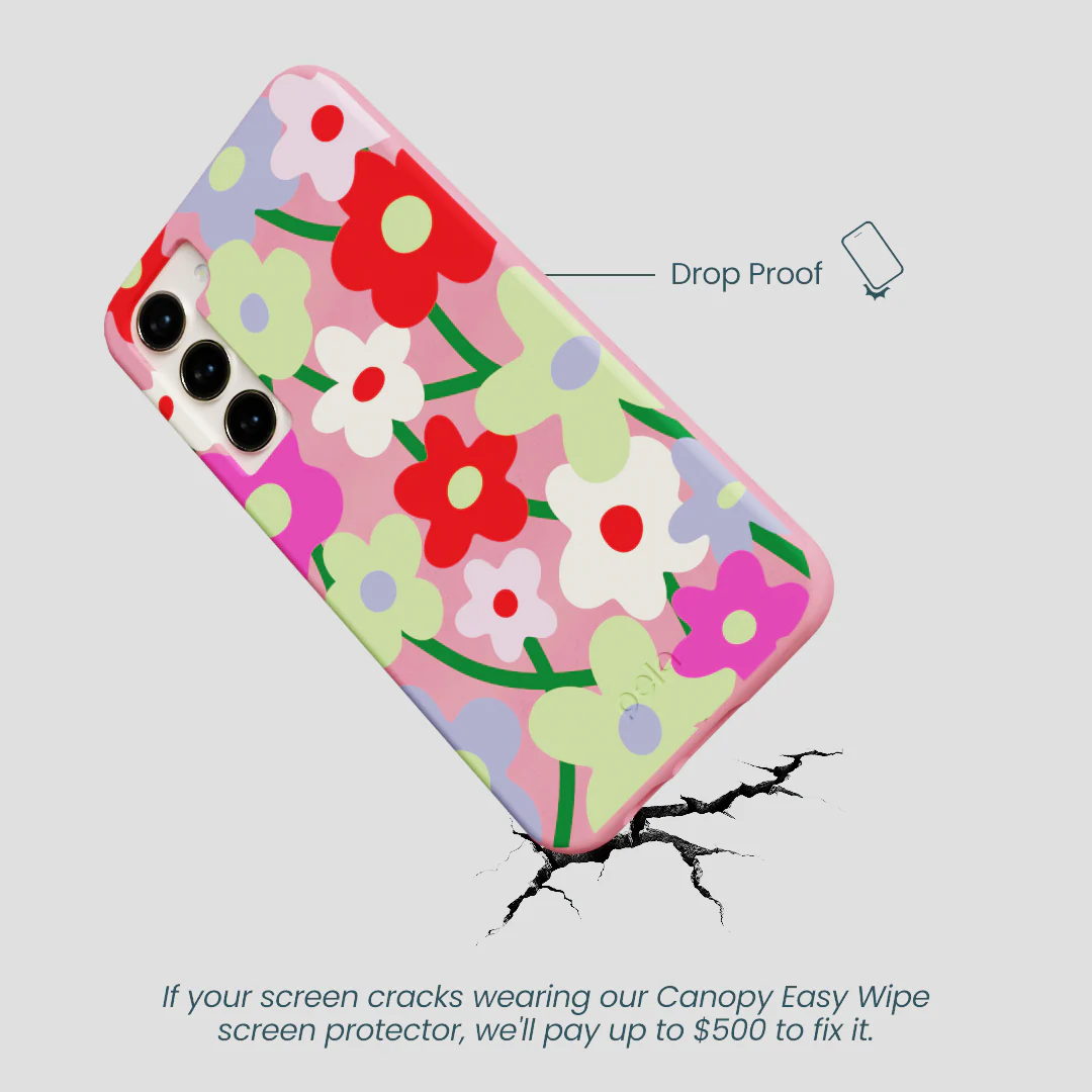 Bubblegum Pink Poppy Flora Samsung Galaxy S23+(Plus) Case - Image 5